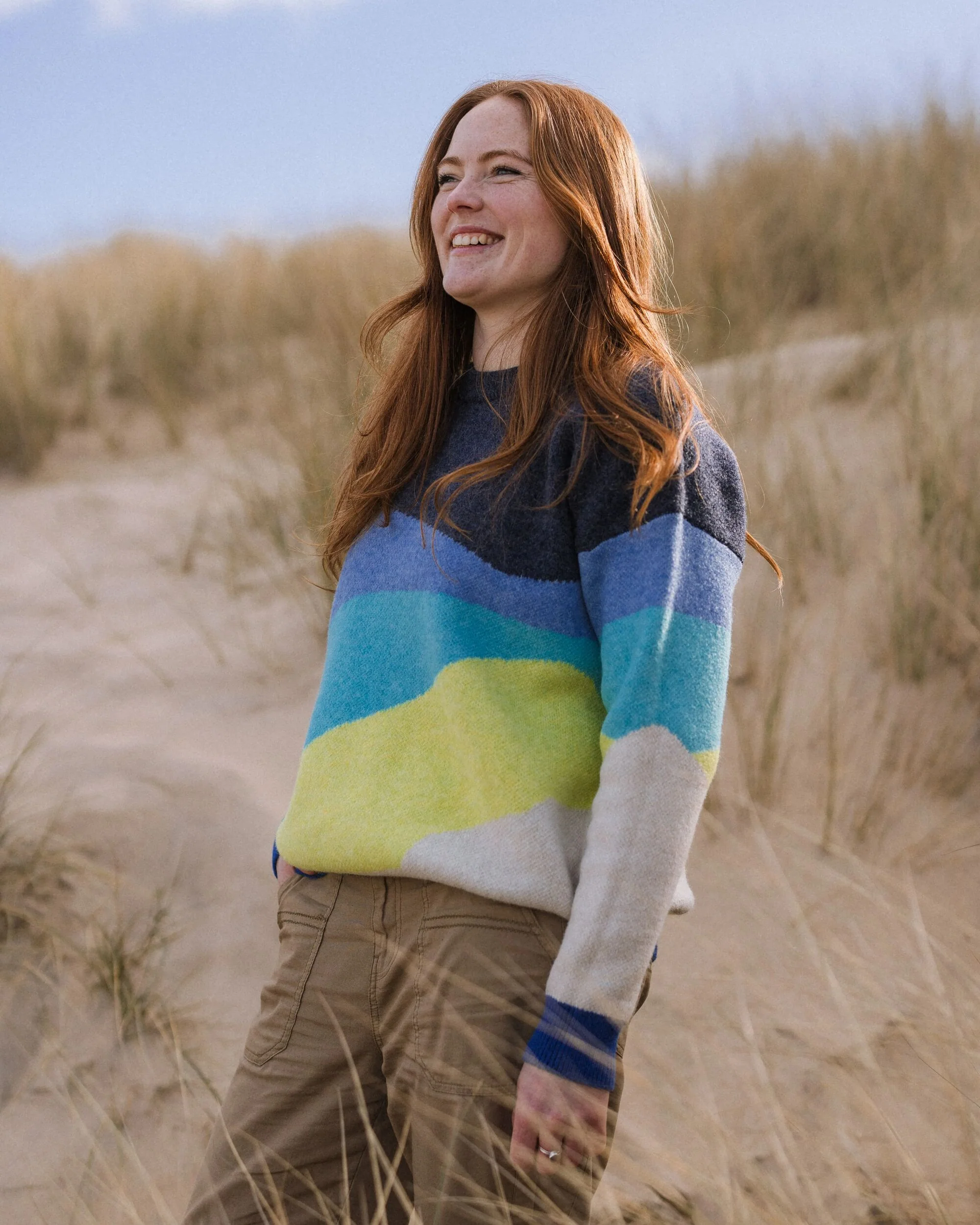 Scenic Knitted Jumper - Scenic Azure Blue - Image 3
