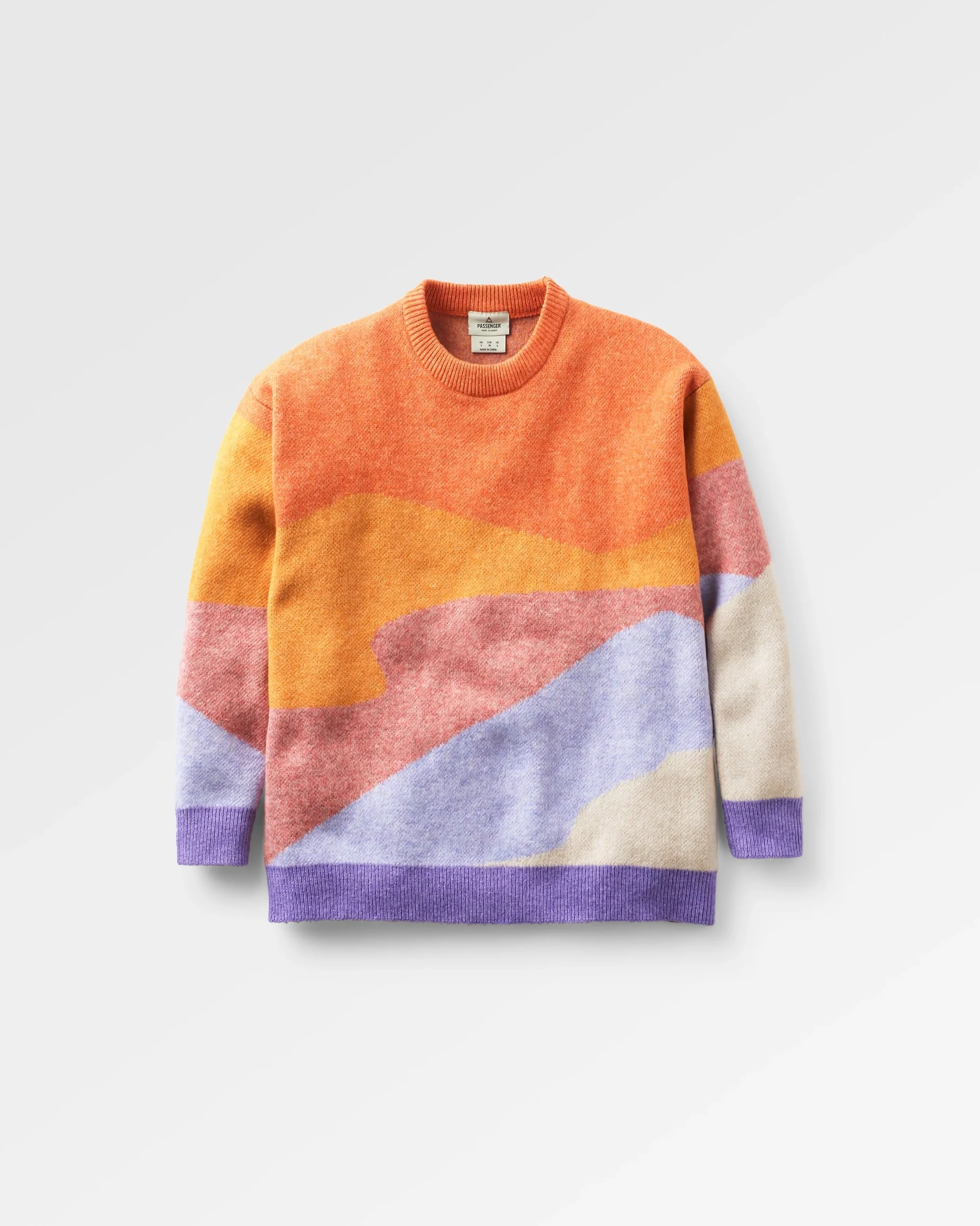 Scenic Knitted Jumper - Scenic Sunrise Orange - Image 2