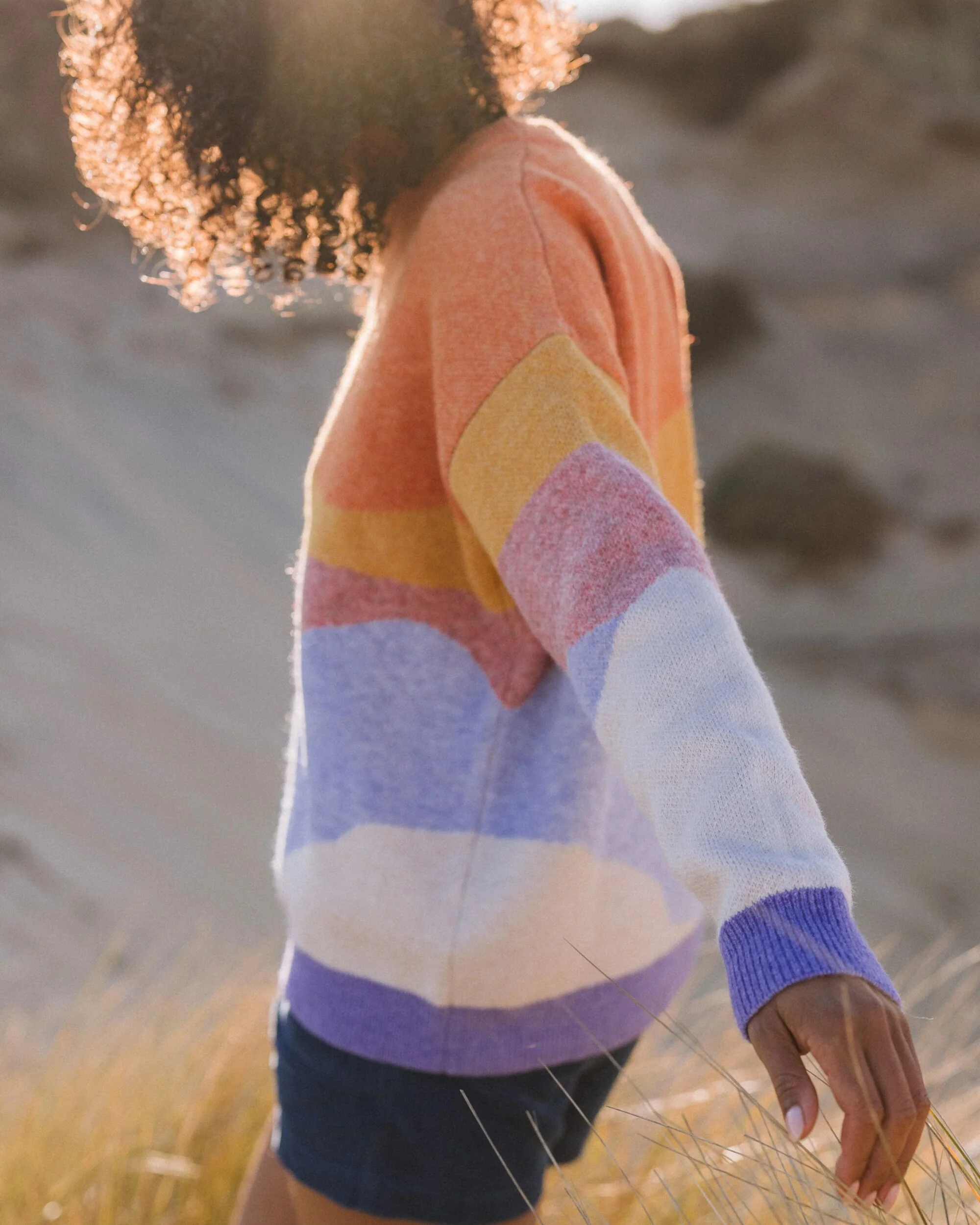 Scenic Knitted Jumper - Scenic Sunrise Orange - Image 5