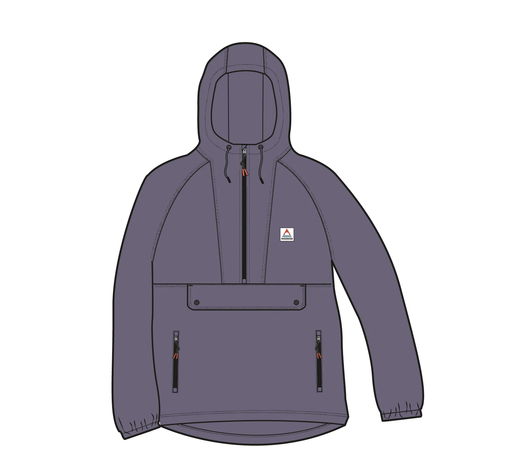 Seek Out Wind Resistant Anorak - Heather - Image 10