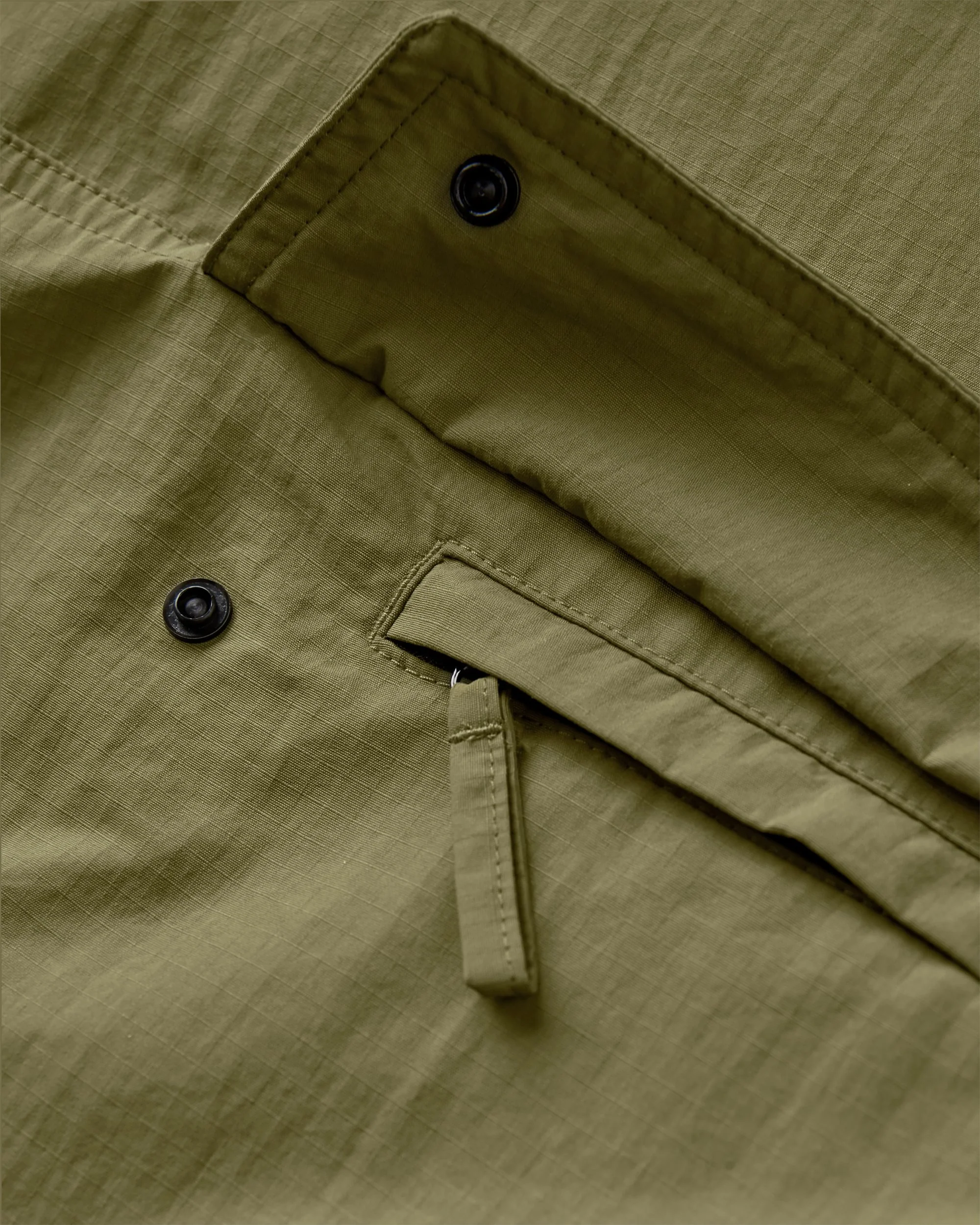 Seek Out Wind Resistant Anorak - Khaki - Image 7