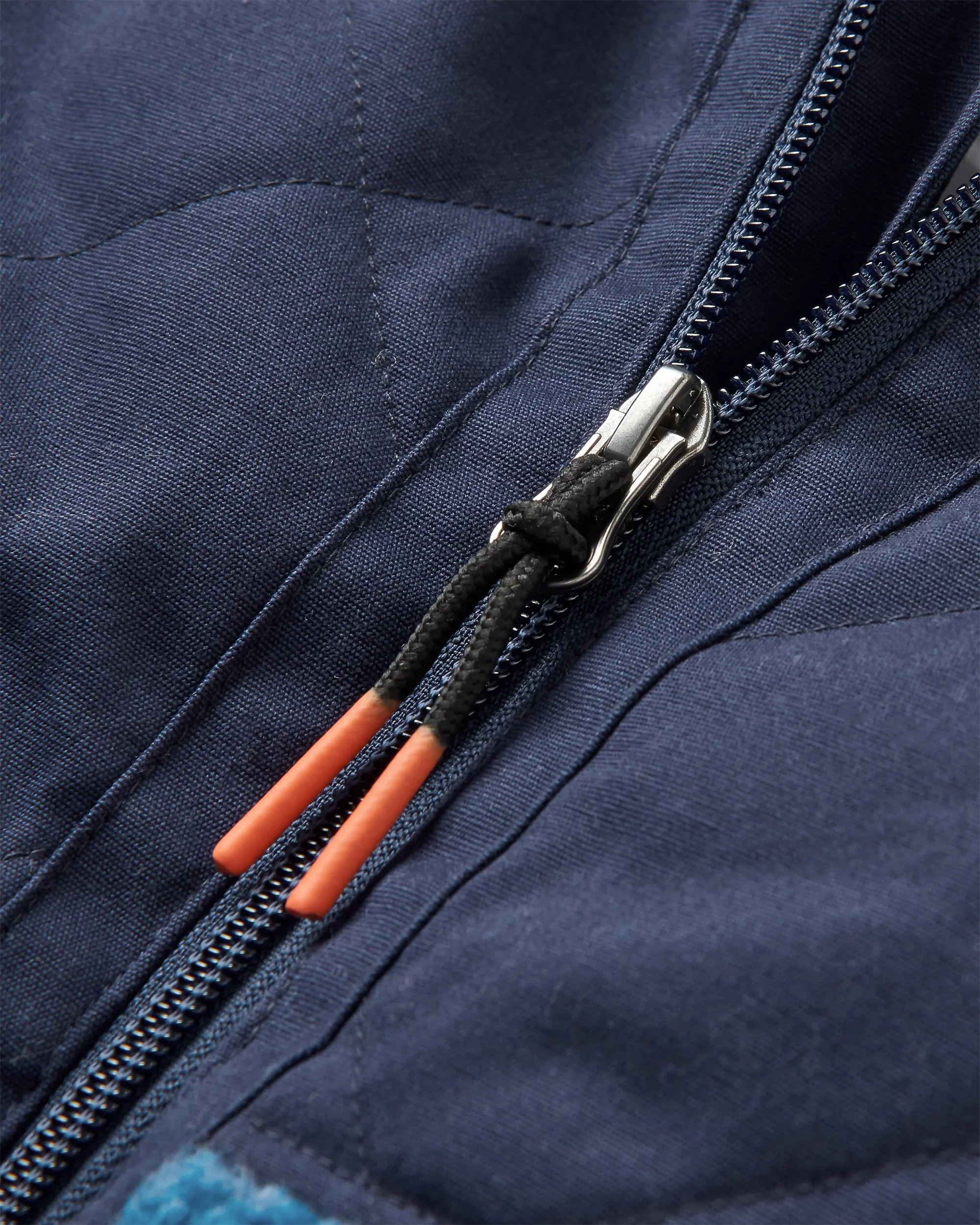 Sefton Deep-Pile Sherpa Full Zip Fleece - Abstract Mountain Blue Steel - Image 7