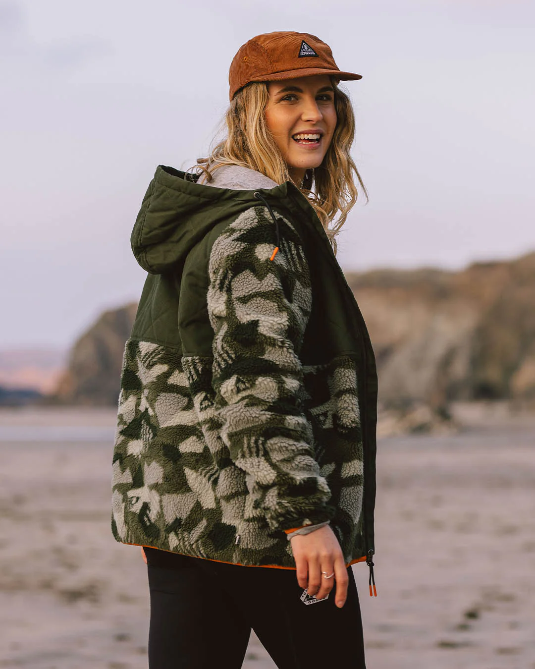 Sefton Deep-Pile Sherpa Full Zip Fleece - Fir Tree - Image 2