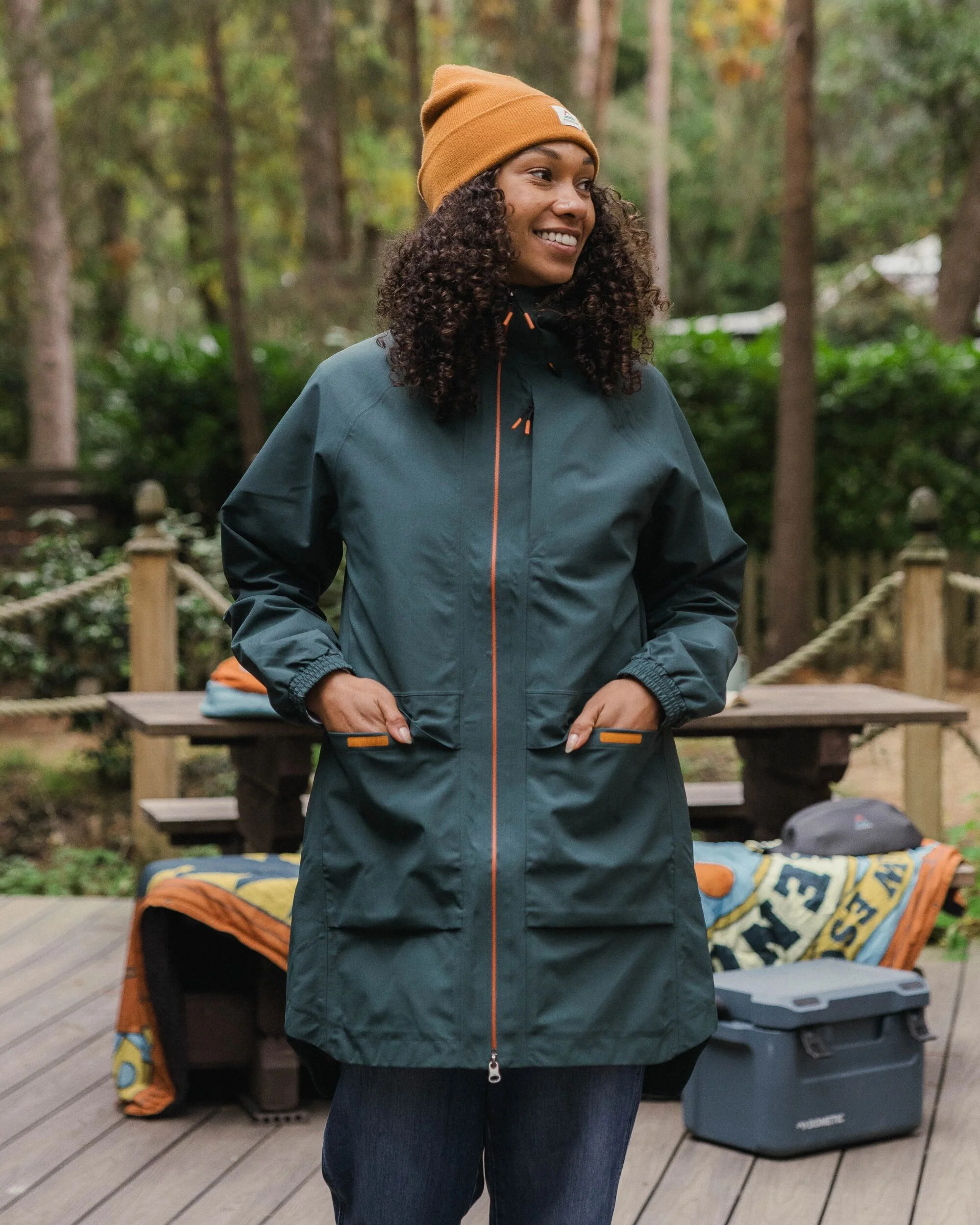 Serein Waterproof Jacket - Dark Fern - Image 2