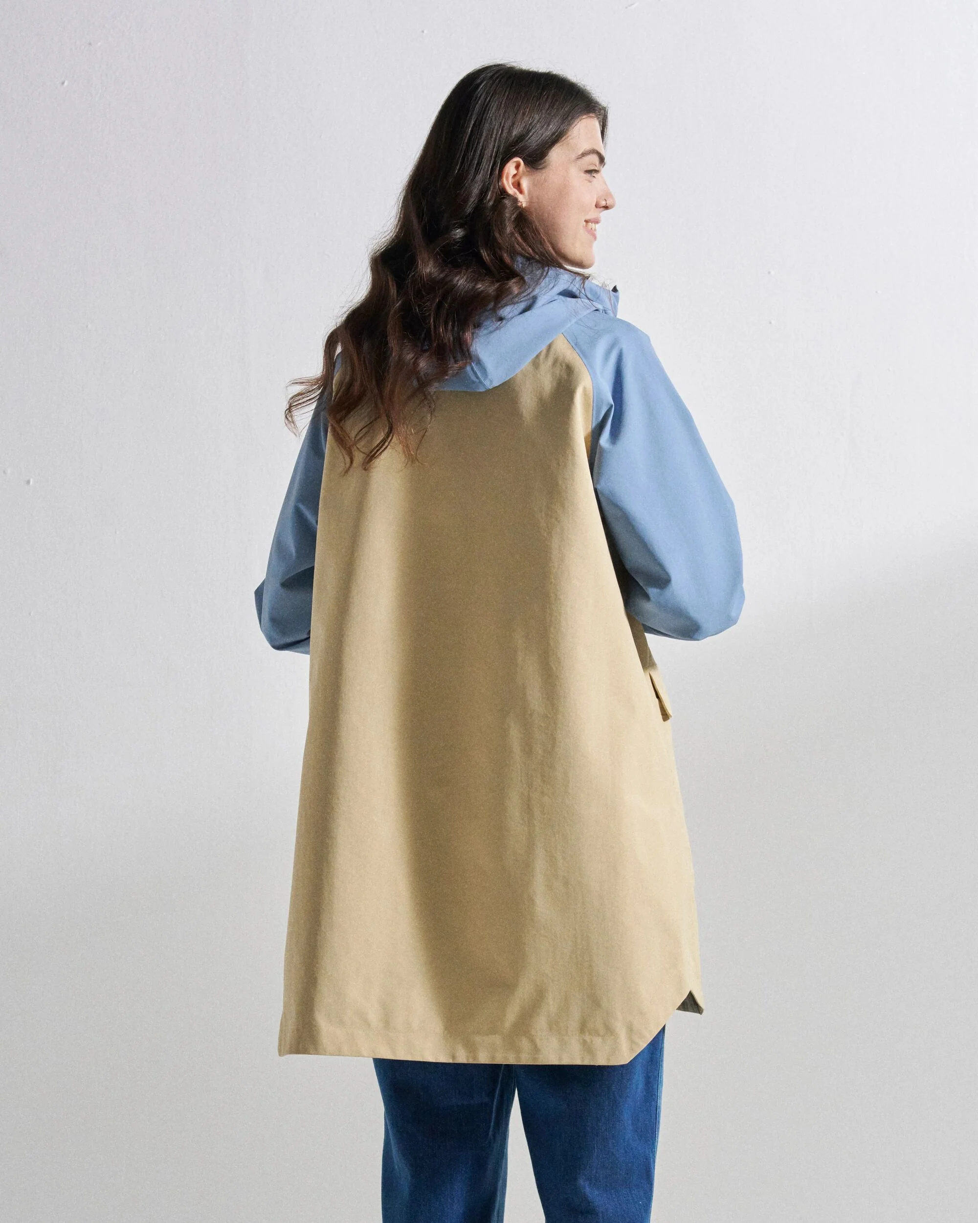 Serein Waterproof Jacket - Faded Denim/Desert - Image 7