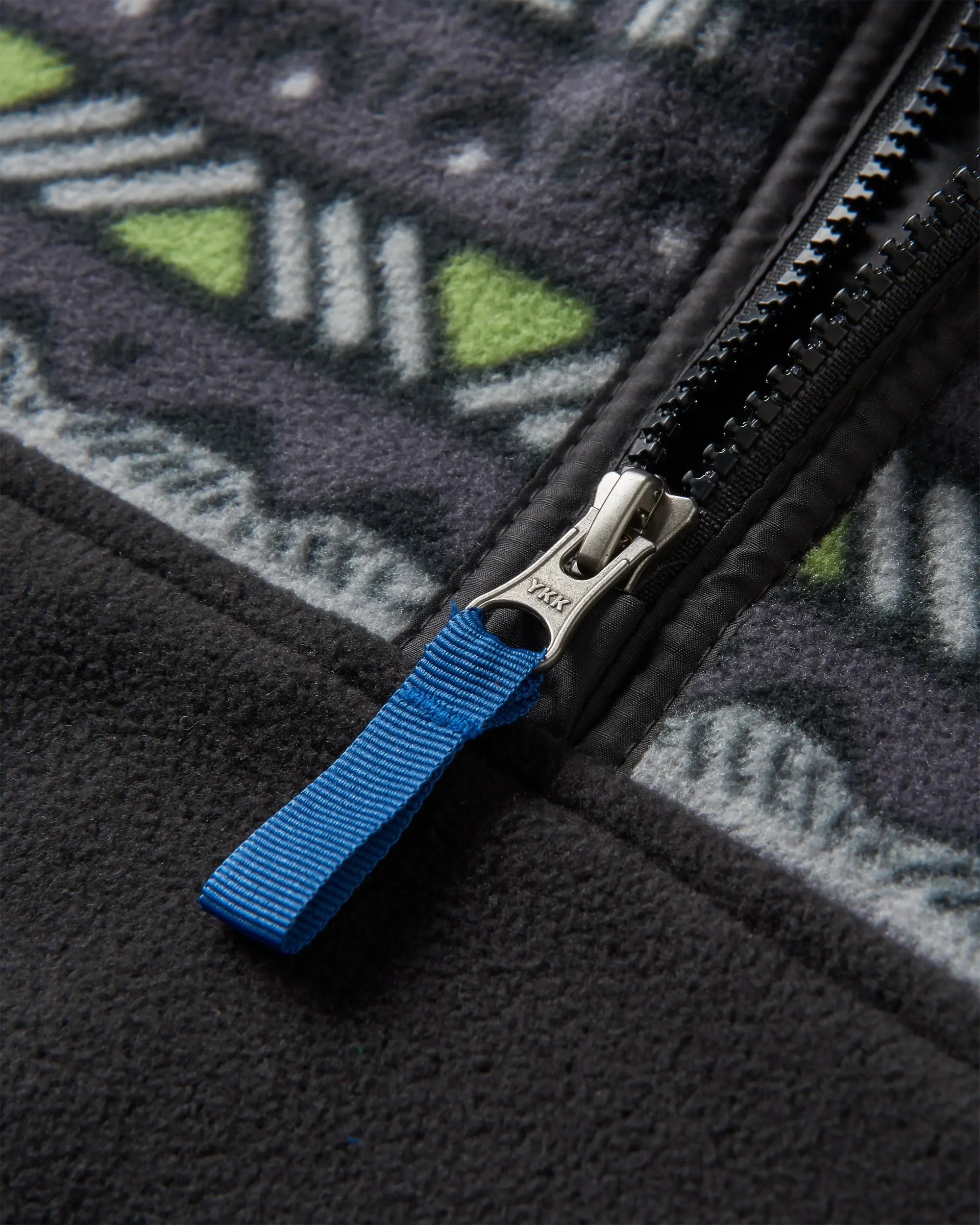 Set Off Polar 1/4 Zip Fleece - Mountain Geo Charcoal - Image 5