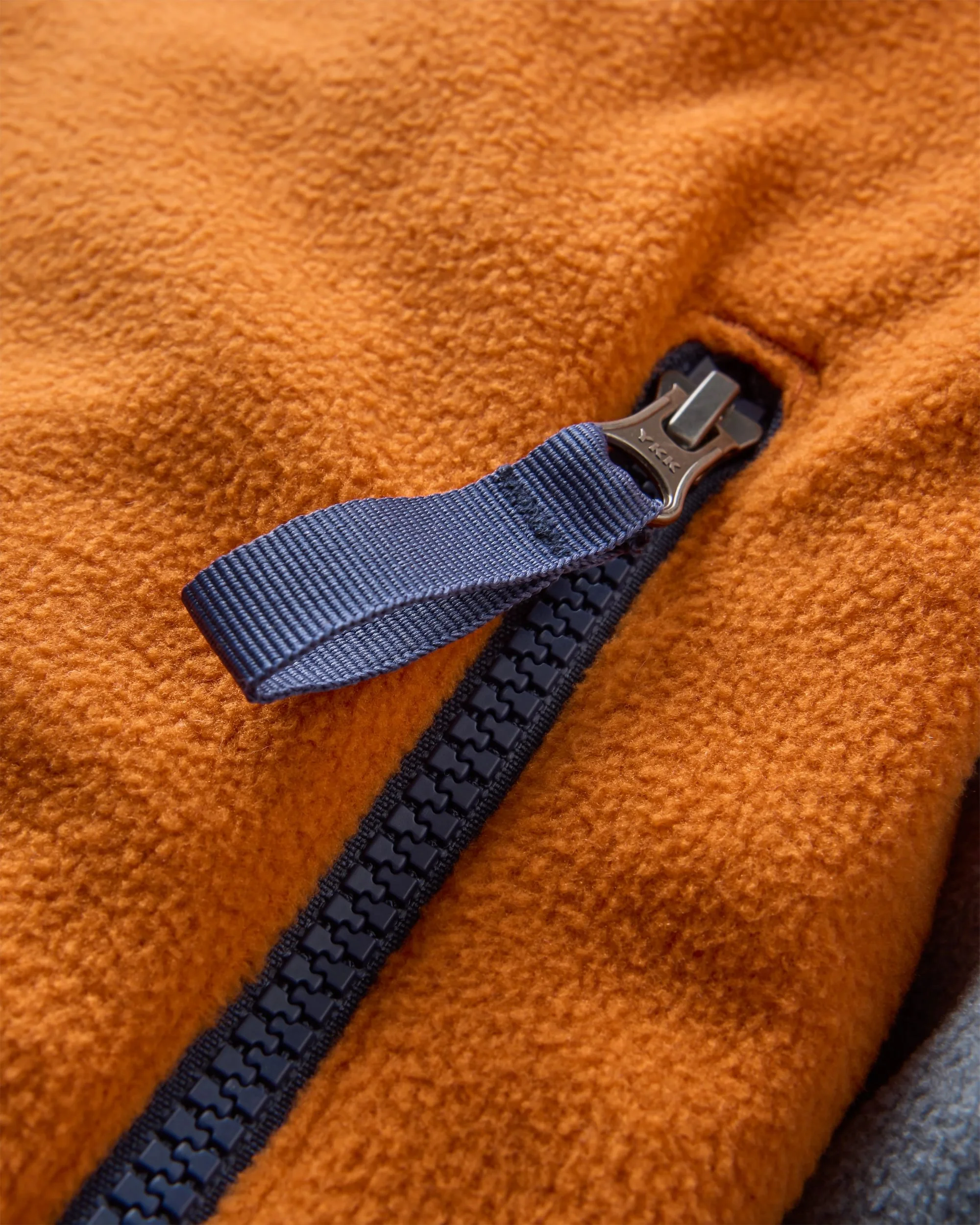 Set Off Polar 1/4 Zip Fleece - Sunset Orange/Storm Grey - Image 3