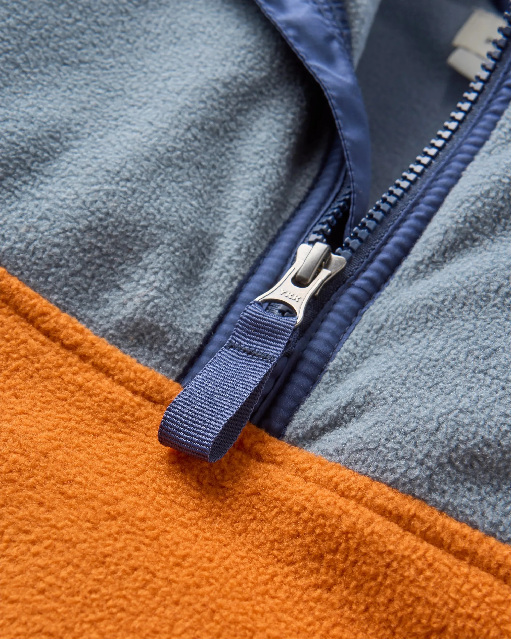 Set Off Polar 1/4 Zip Fleece - Sunset Orange/Storm Grey - Image 4