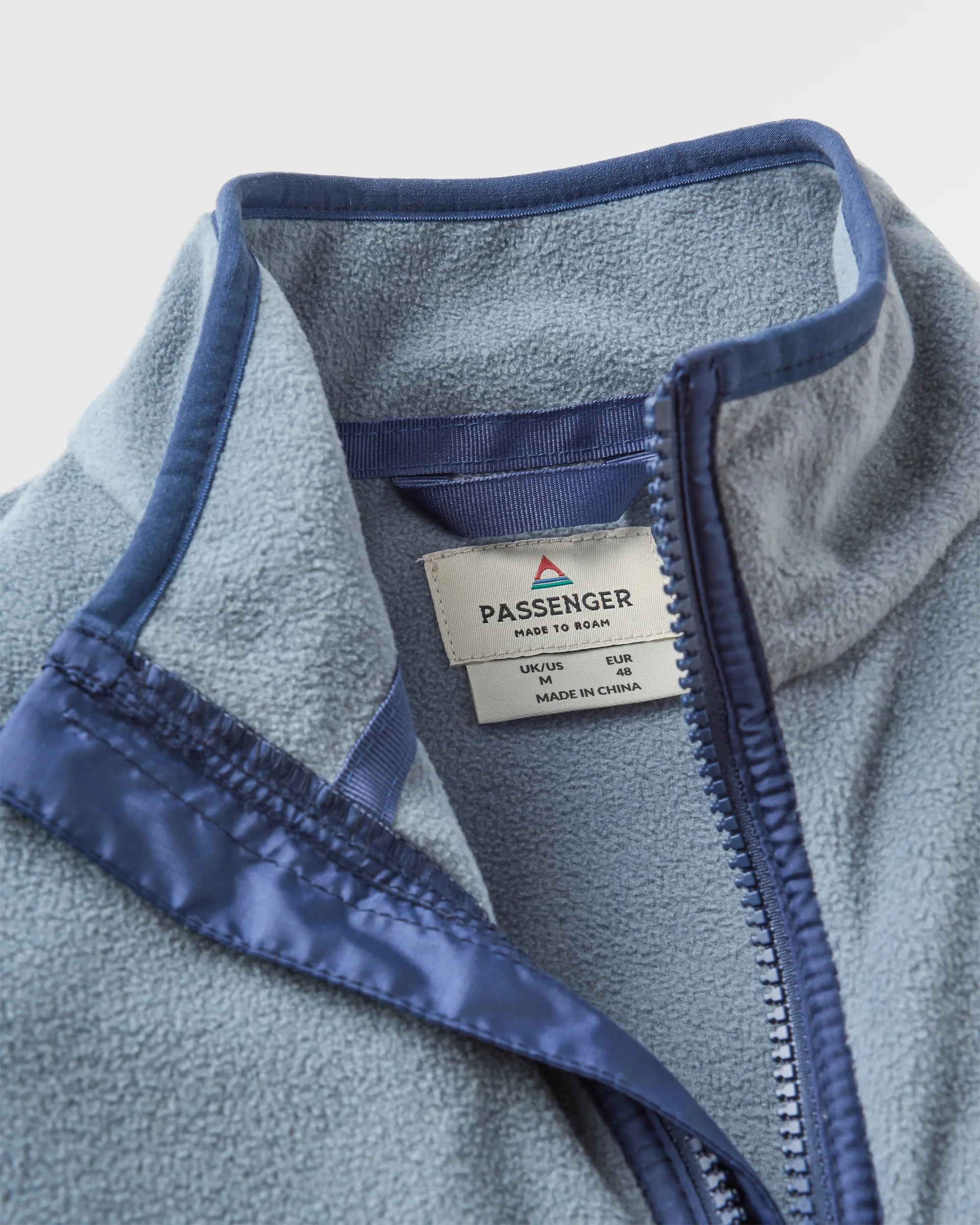 Set Off Polar 1/4 Zip Fleece - Sunset Orange/Storm Grey - Image 6
