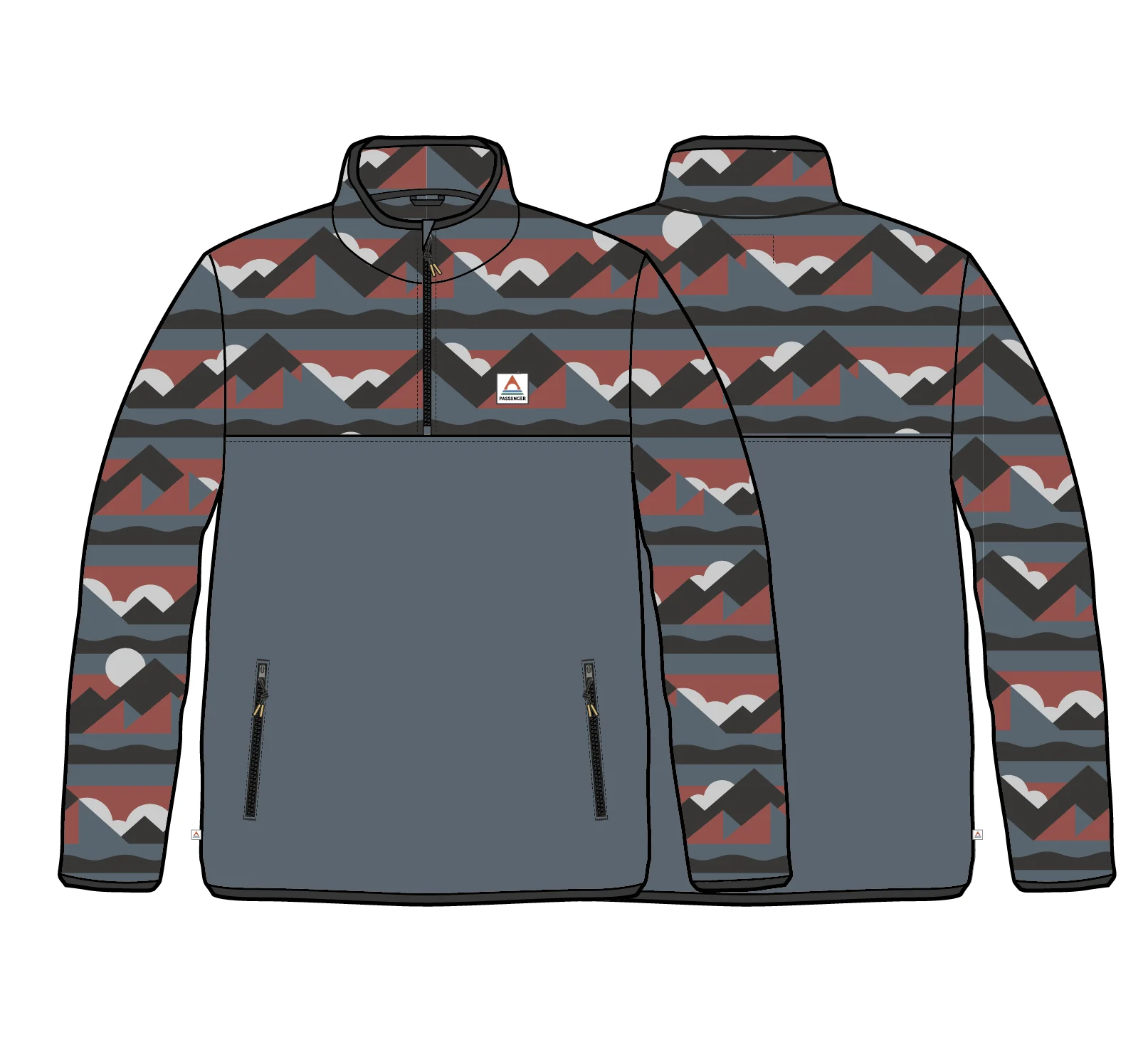 Set Off Polartec® 1/4 Zip Fleece - Views Storm Grey - Image 7
