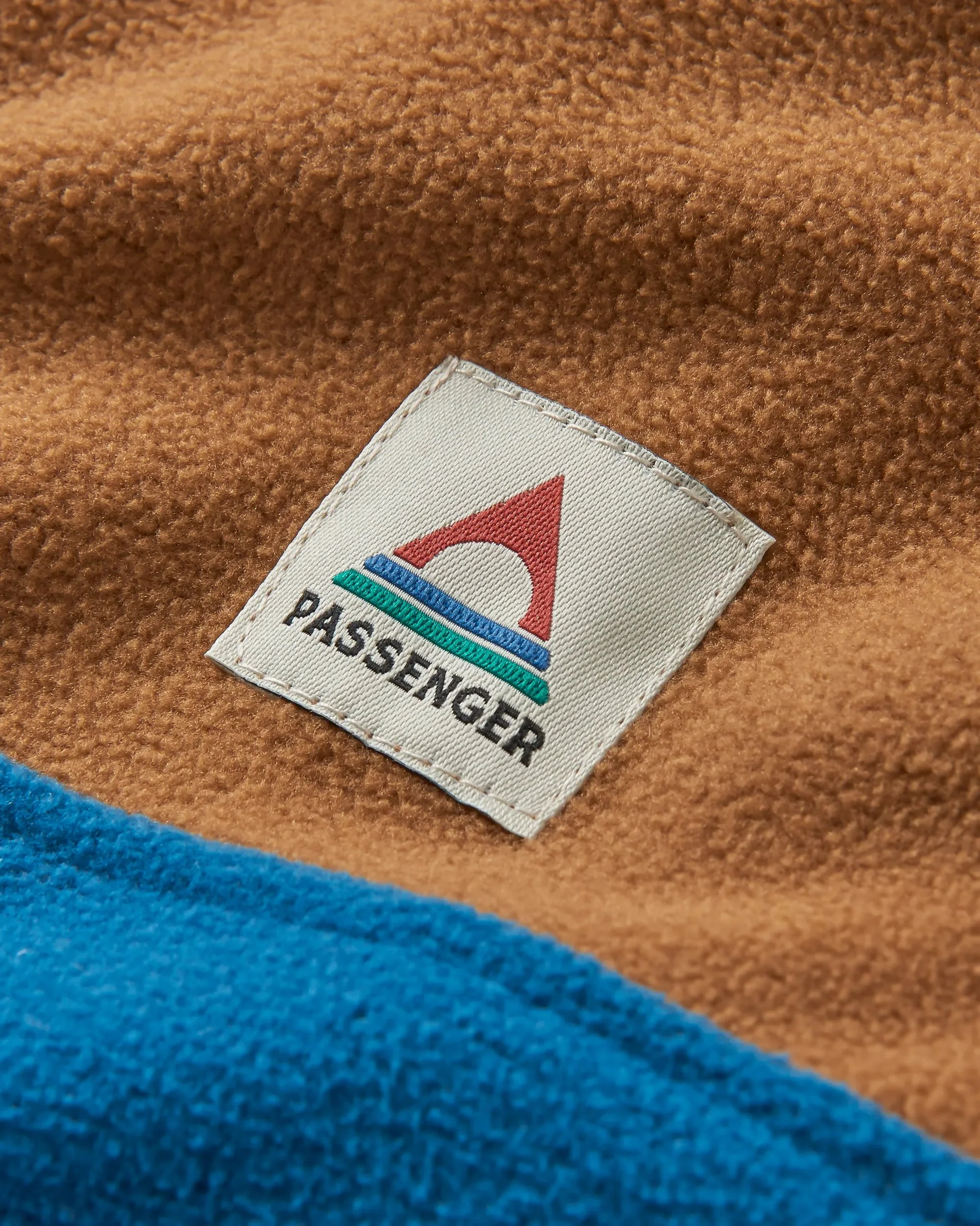 Set Off Polar Hooded Fleece - Toffee/Blue Steel - Image 2