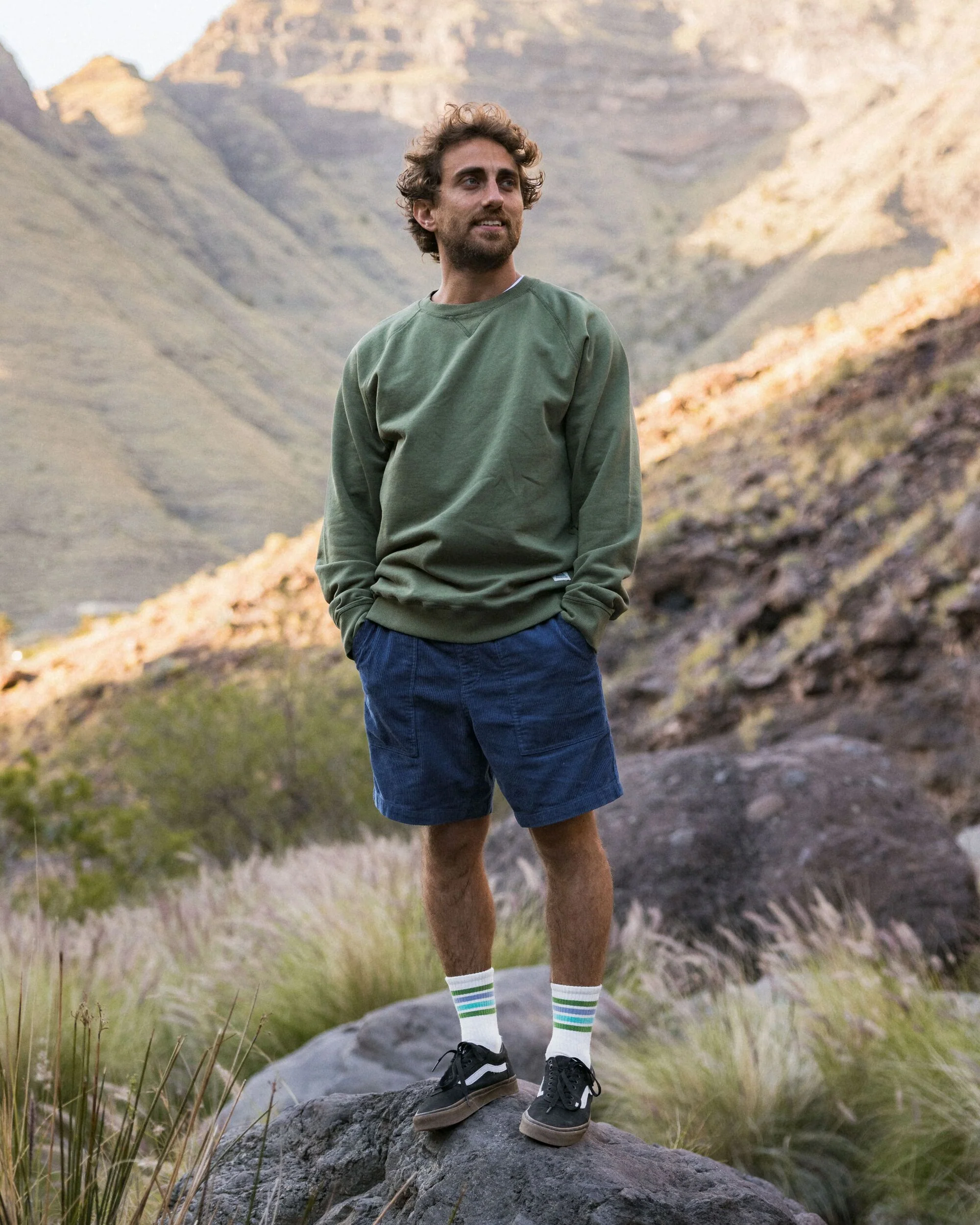 Shack Cord Short - Dark Denim - Image 4