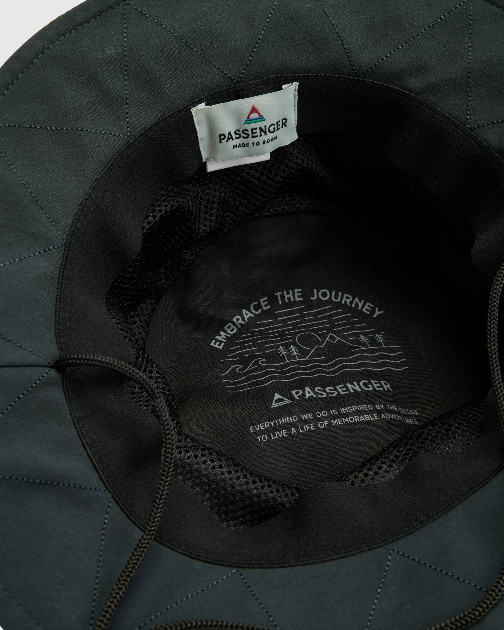 Shaded Organic Bucket Hat - Black - Image 10