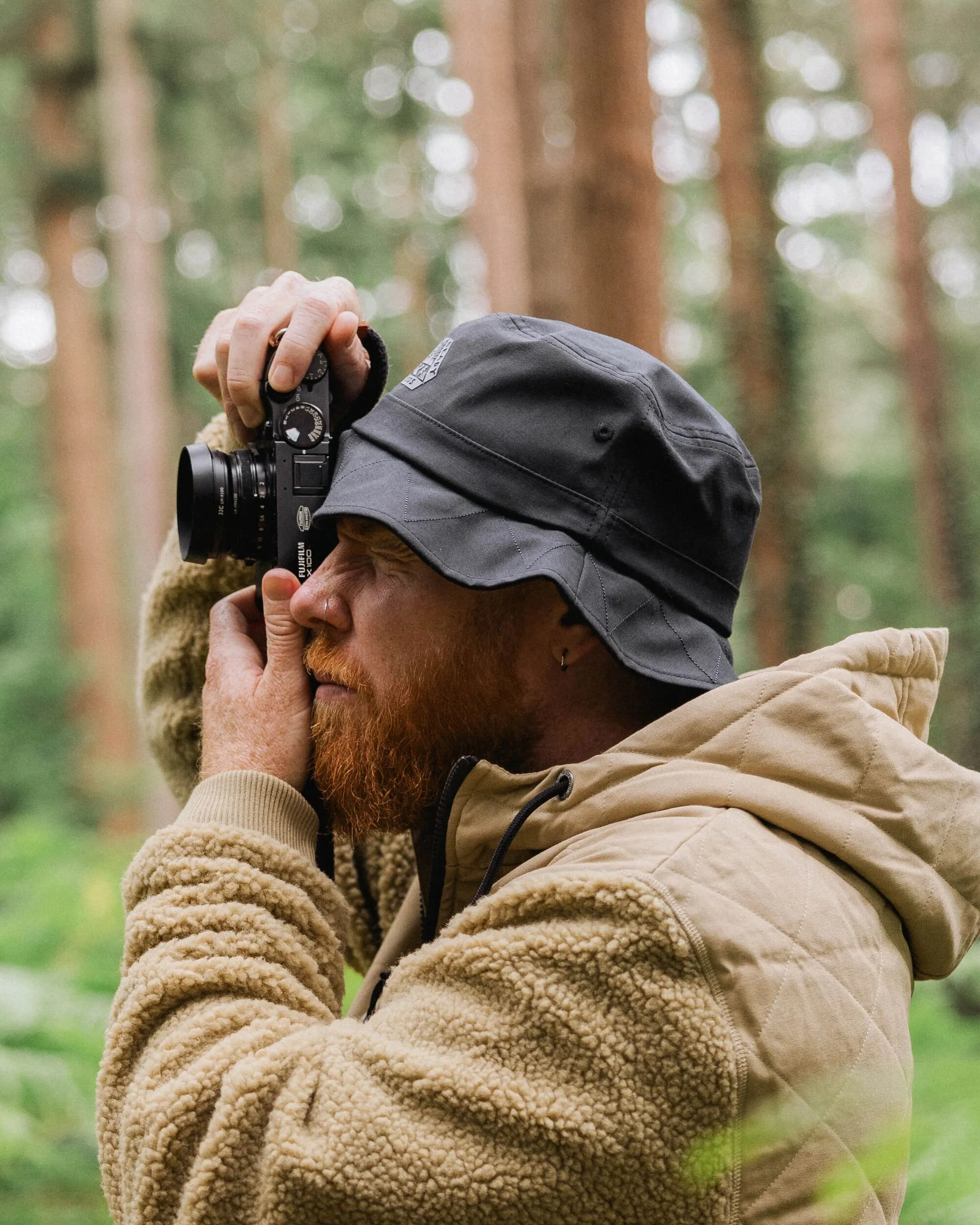 Shaded Organic Bucket Hat - Black - Image 4
