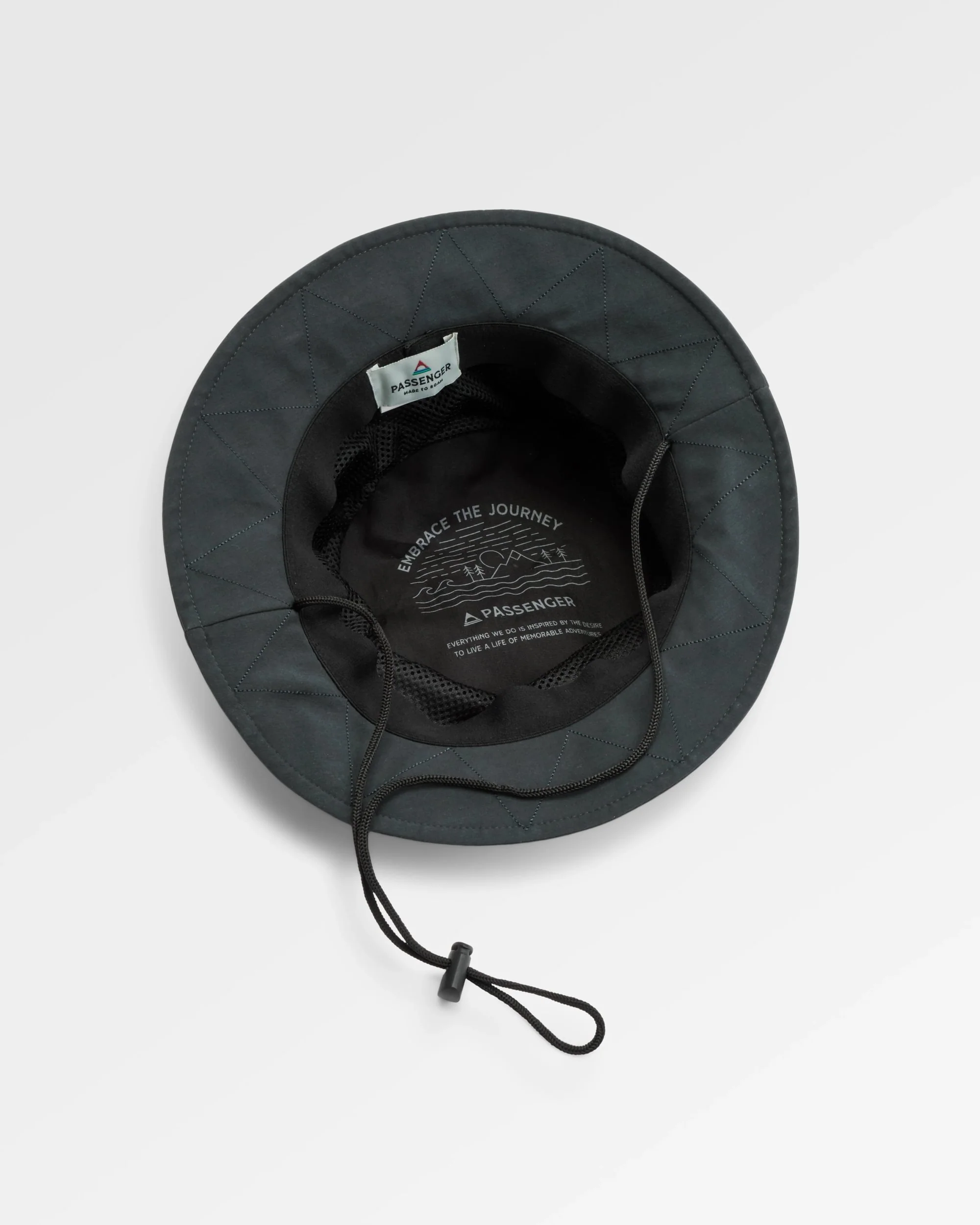 Shaded Organic Bucket Hat - Black - Image 7