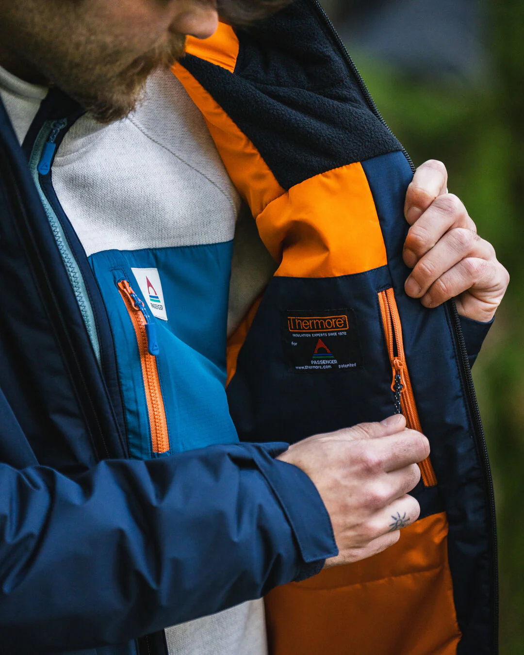 Shadow Thermore® Insulated Water Resistant Jacket - Dark Denim/ Deep Navy - Image 4