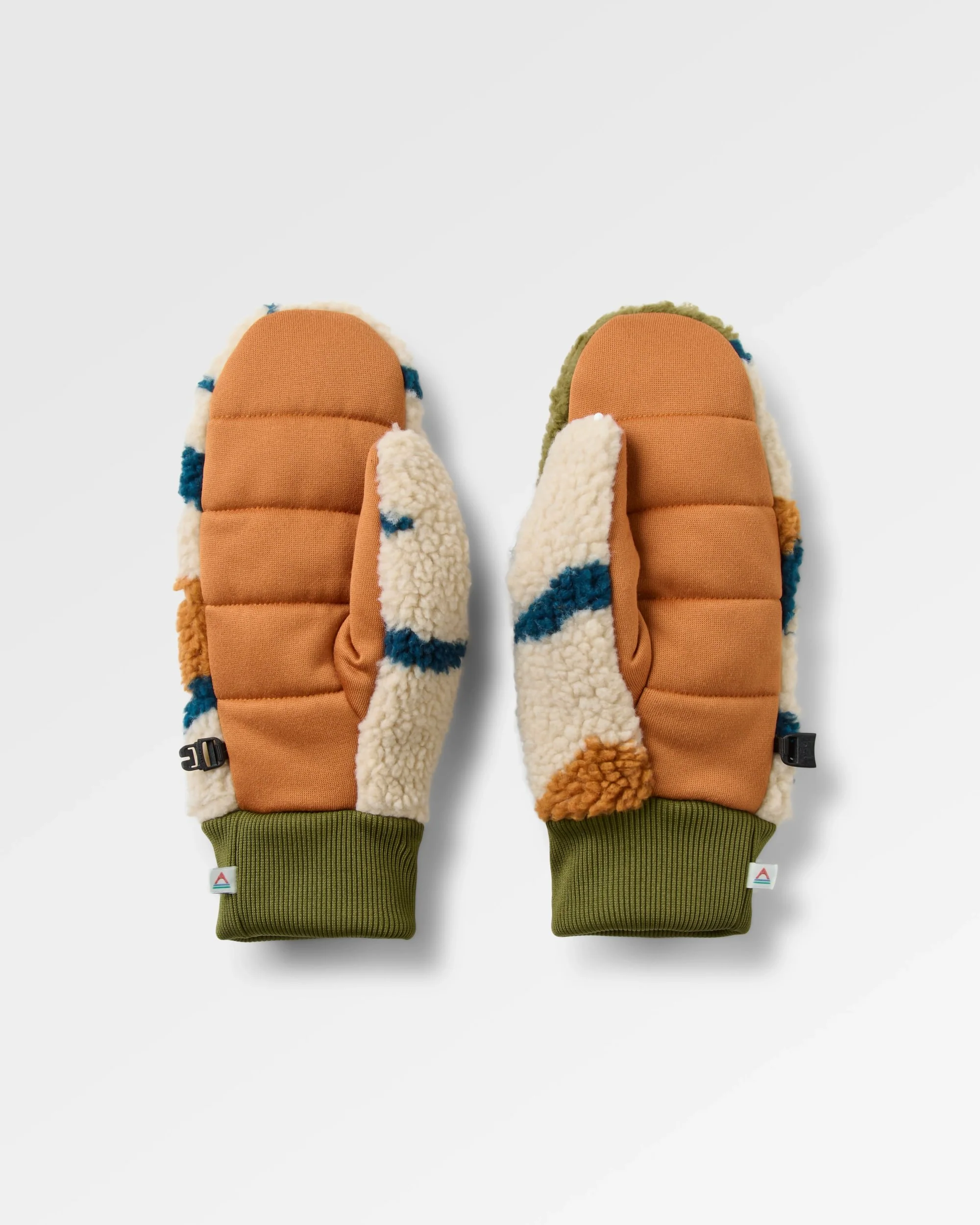 Avalanche Sherpa Mittens - Abstract Trails Pebble Grey - Image 2