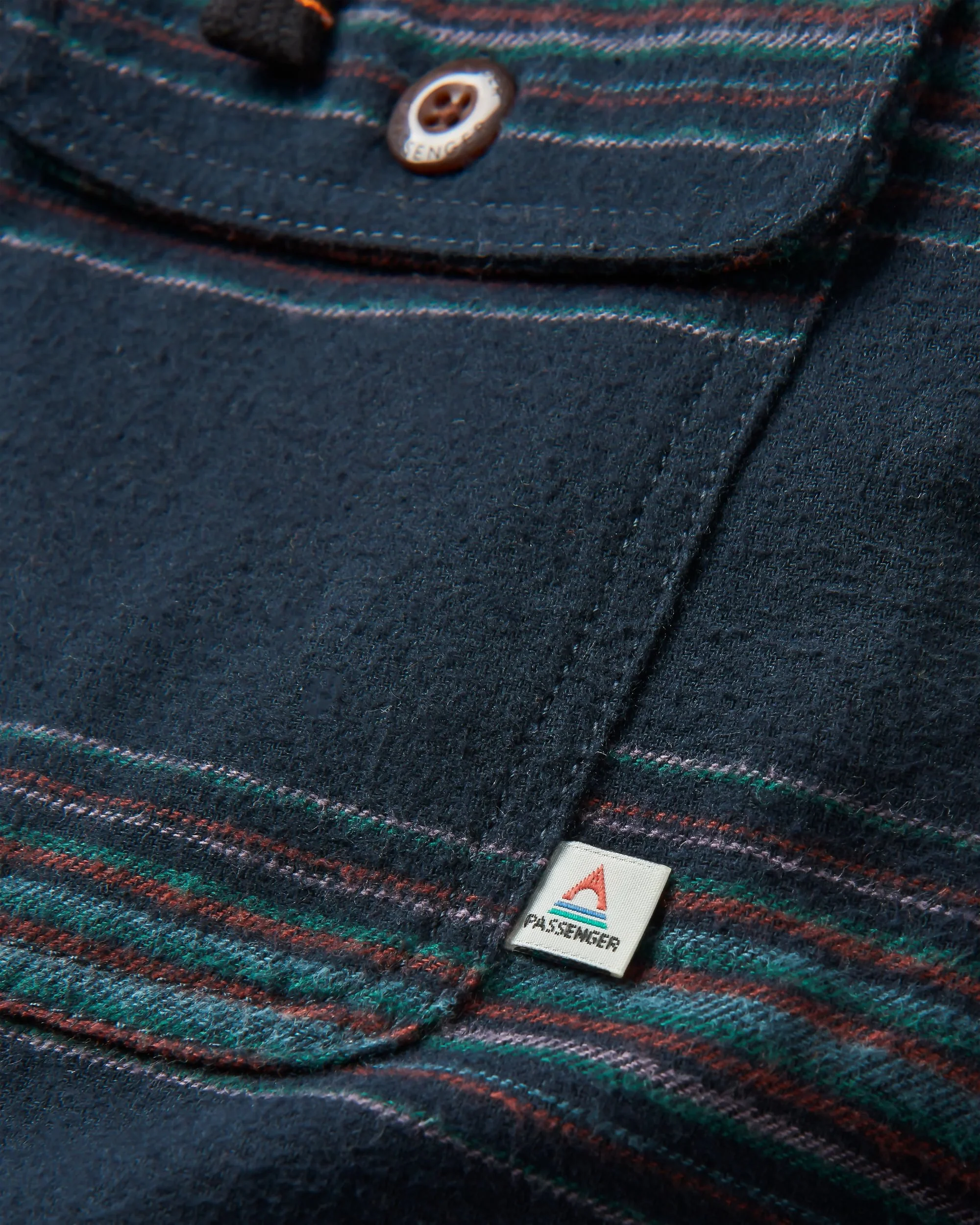 Sherwood Check Hooded Overshirt - Black Stripe - Image 7