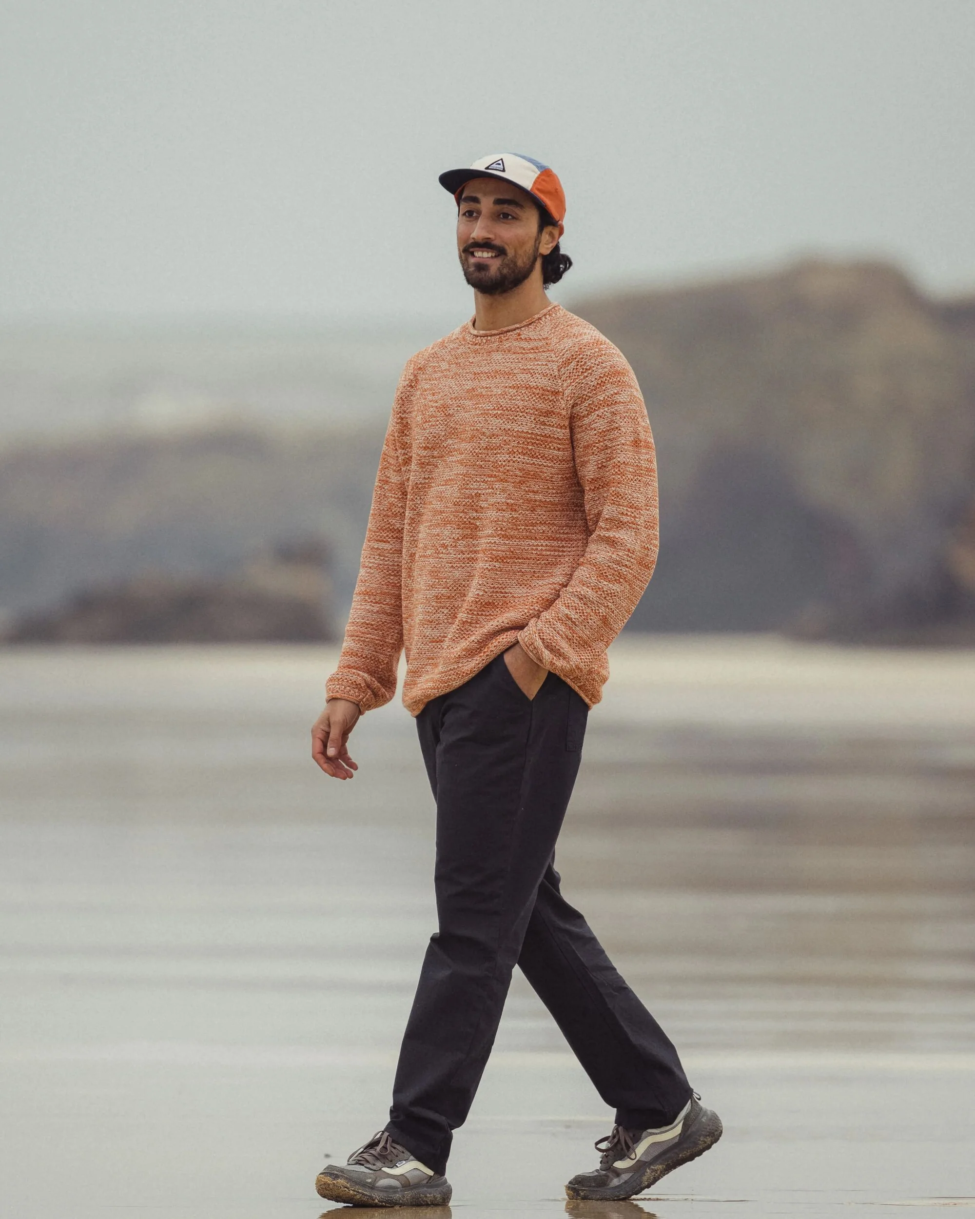 Shore Knitted Jumper - Sunset Orange - Image 5