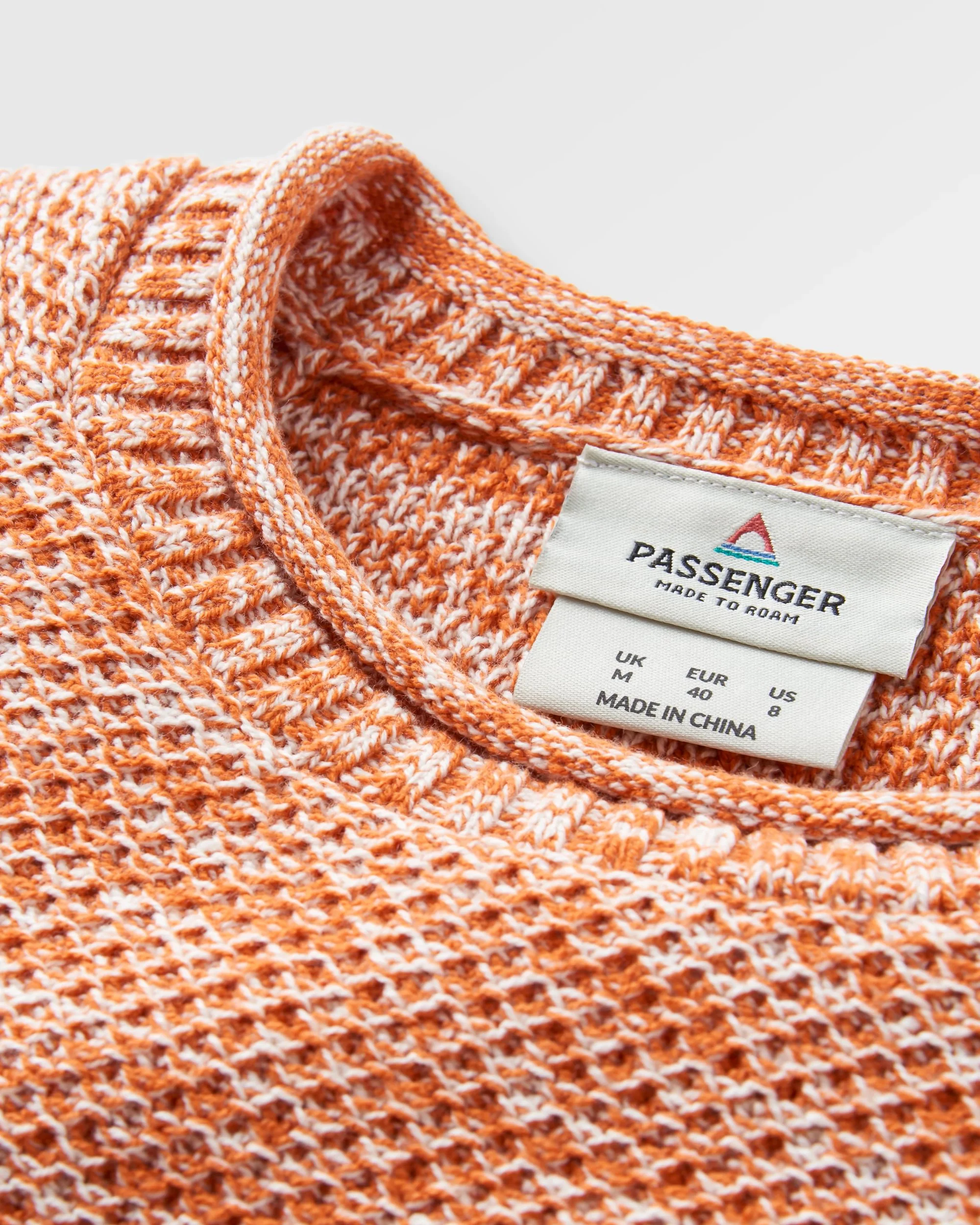 Shore Knitted Jumper - Sunset Orange - Image 6