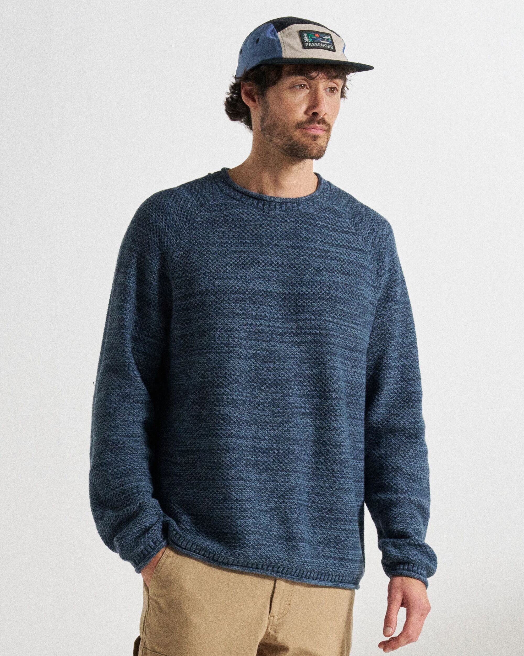Shore Knitted Jumper - Rich Navy - Image 7
