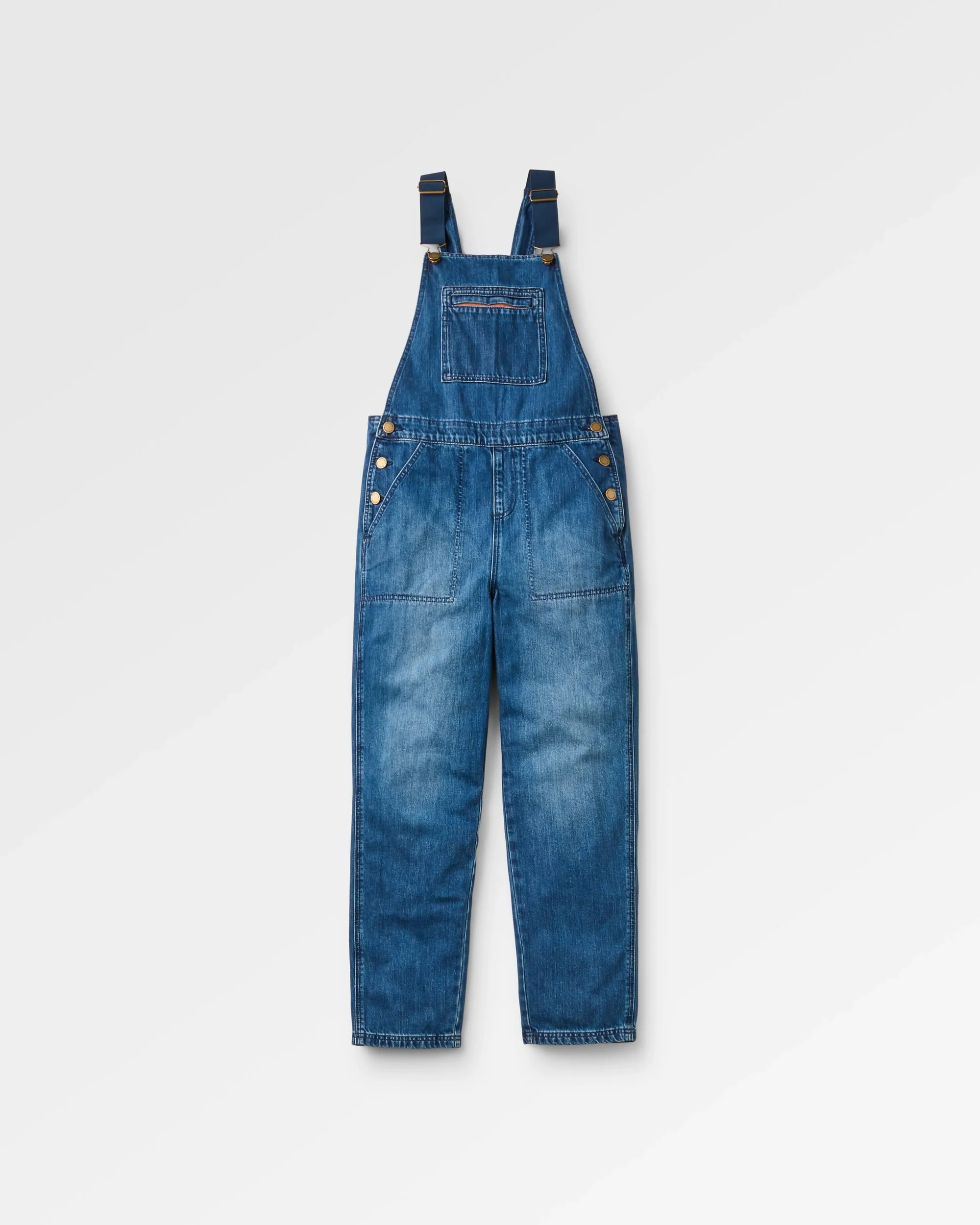 Shuffle Denim Dungarees - Denim Blue - Image 2