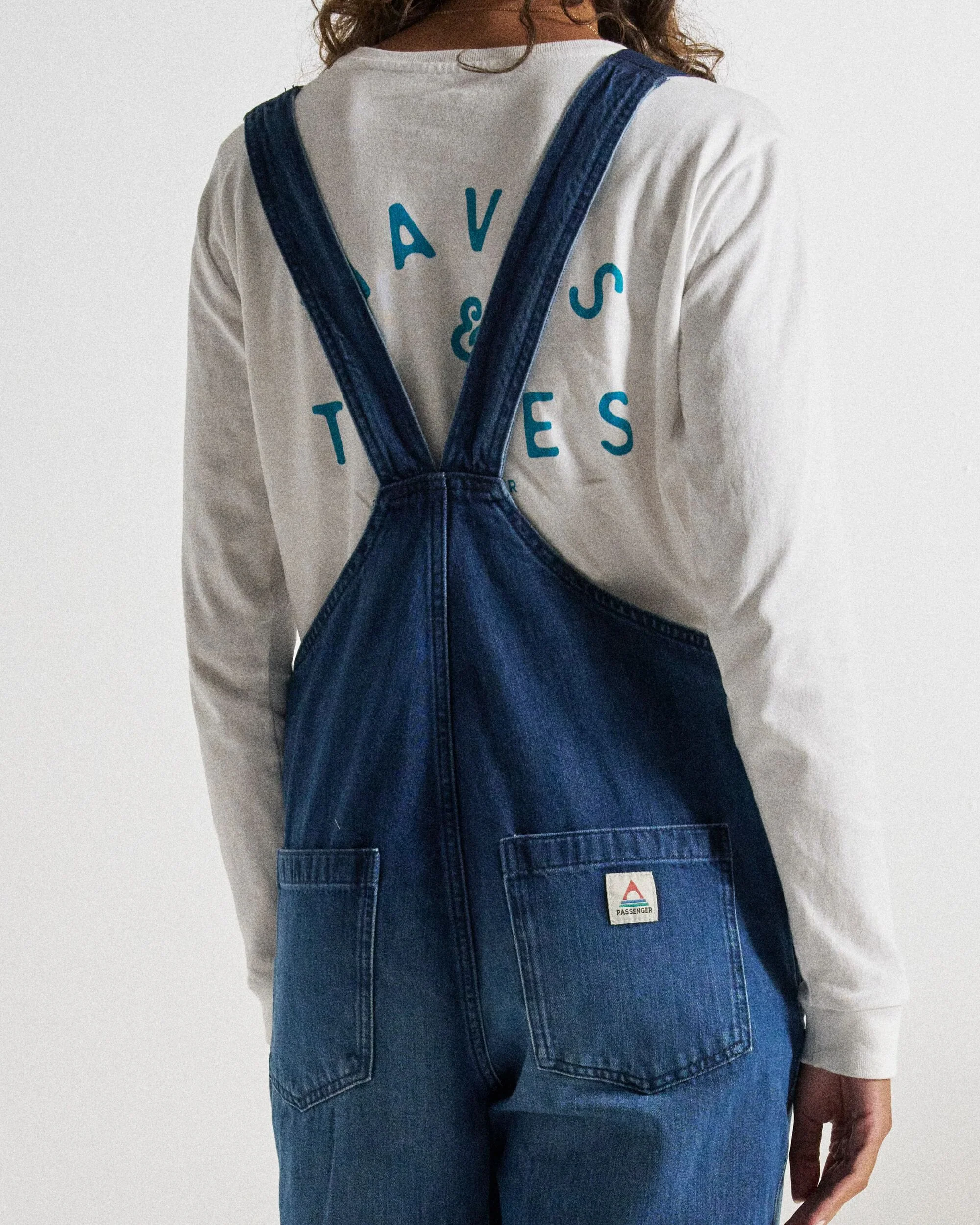 Shuffle Denim Dungarees - Denim Blue - Image 4