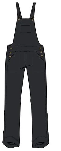 Shuffle Organic Cotton Dungarees - Black - Image 8