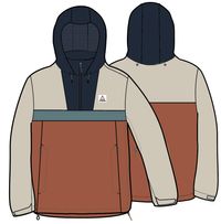 Skyline Waterproof Anorak - Burnt Orange/Birch - Image 12
