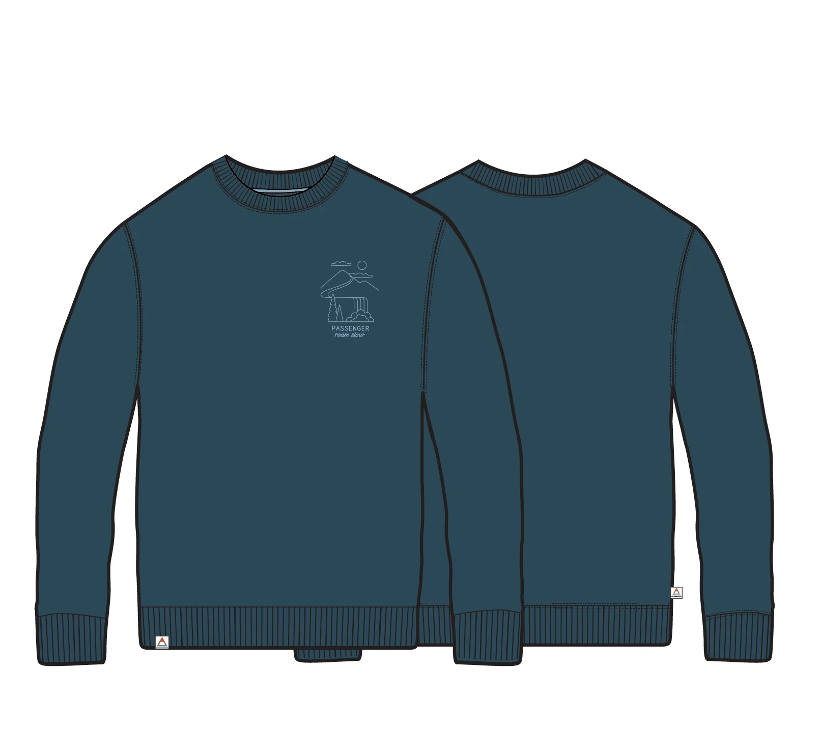 Slow Escape Organic Cotton Sweatshirt - Tidal Blue - Image 6