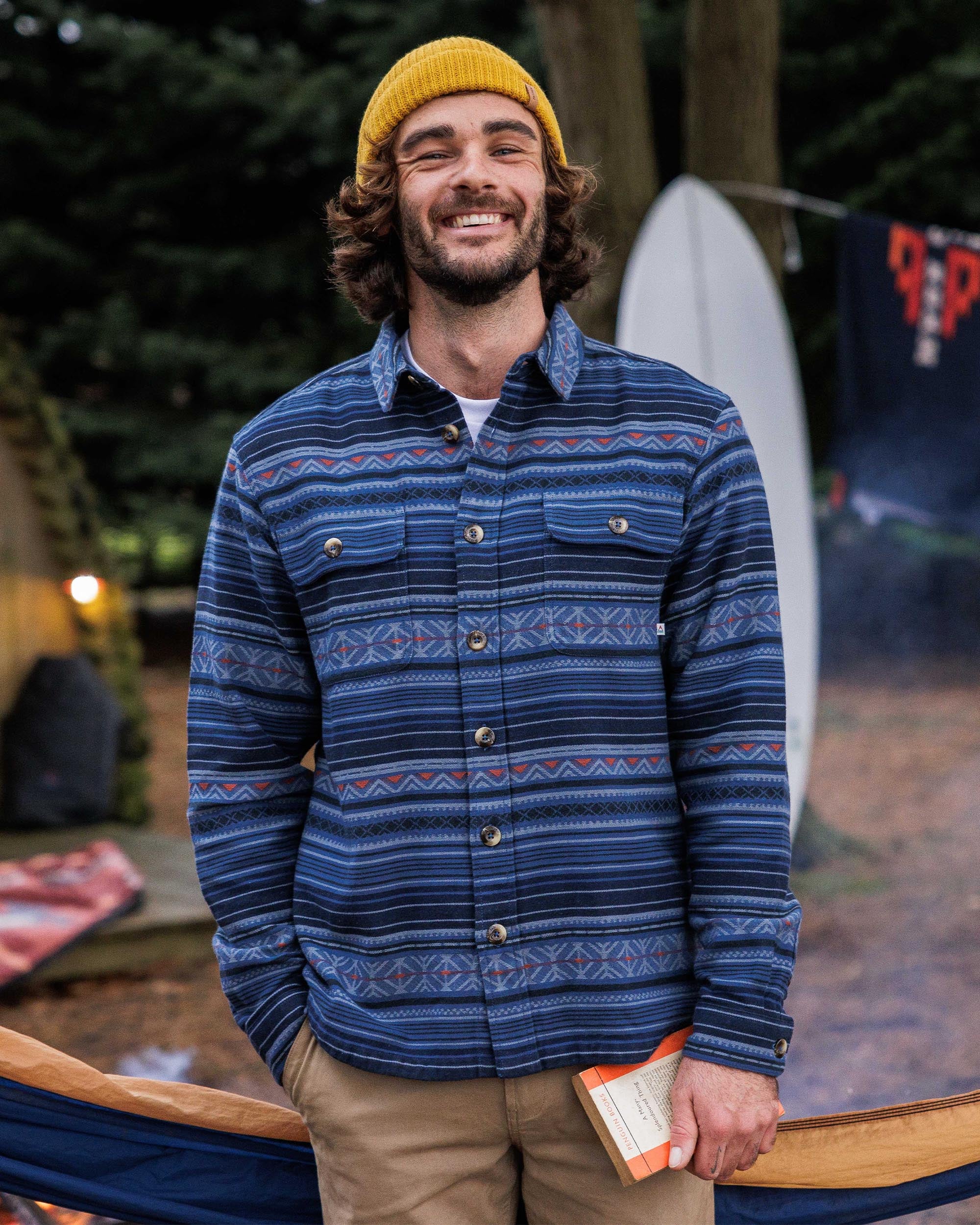 Slowdown Heavyweight Overshirt - Dark Denim - Image 5