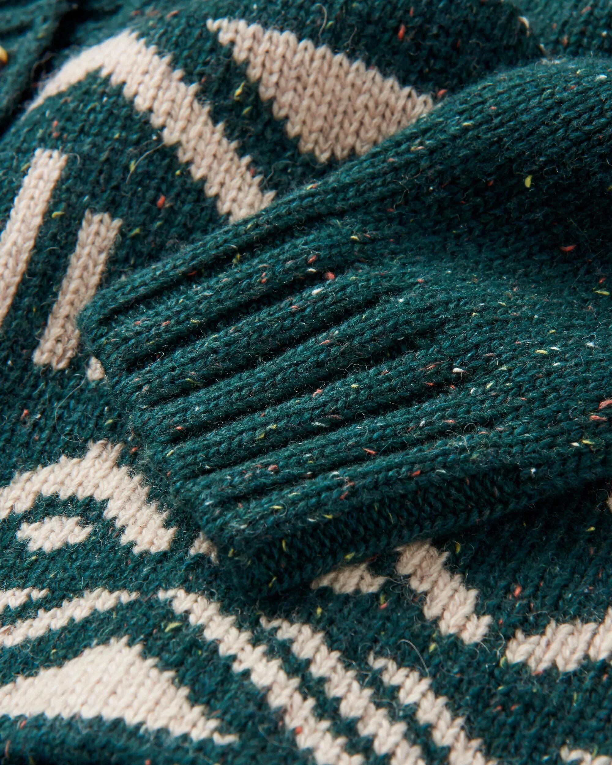 Snoozle Knitted Hooded Cardigan - Rain Forest - Image 5