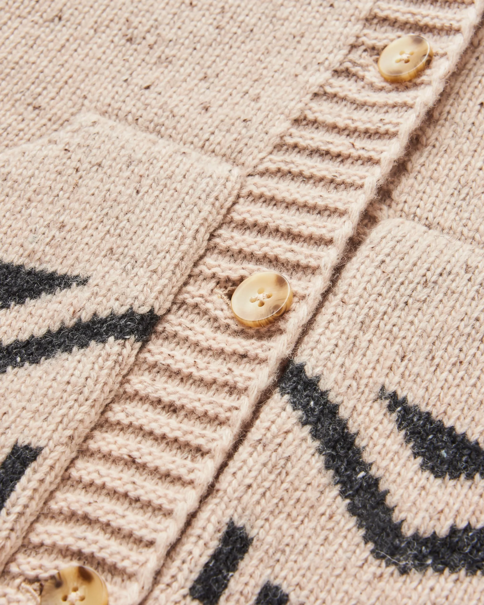 Snoozle Knitted Hooded Cardigan - Oatmeal - Image 8