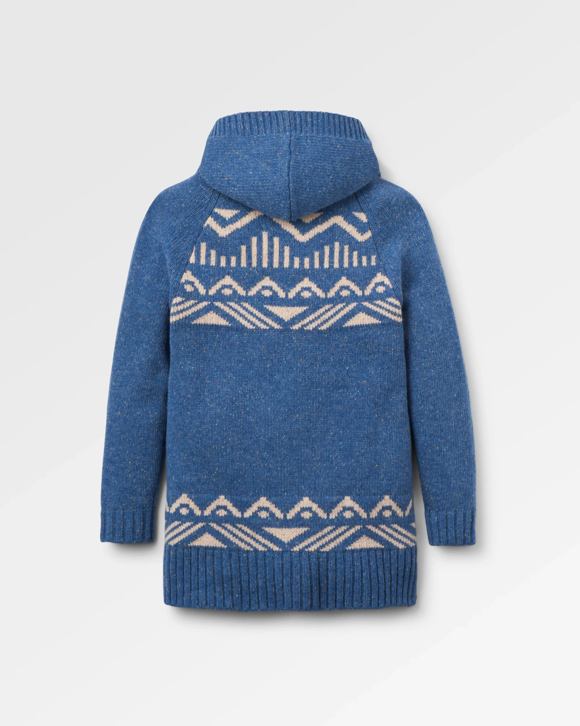 Snoozle Knitted Hooded Cardigan - Rich Nav - Image 2