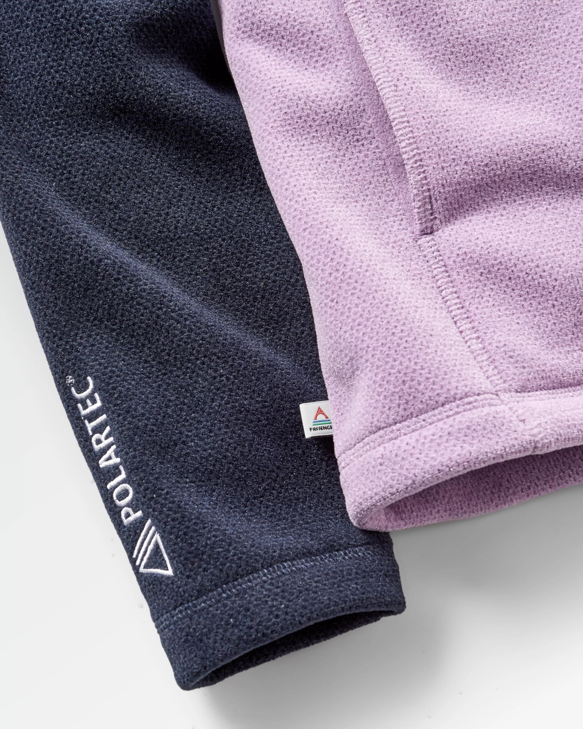 Women's Snowdrop Polartec® Fleece - Lilac/ Deep Navy - Image 8