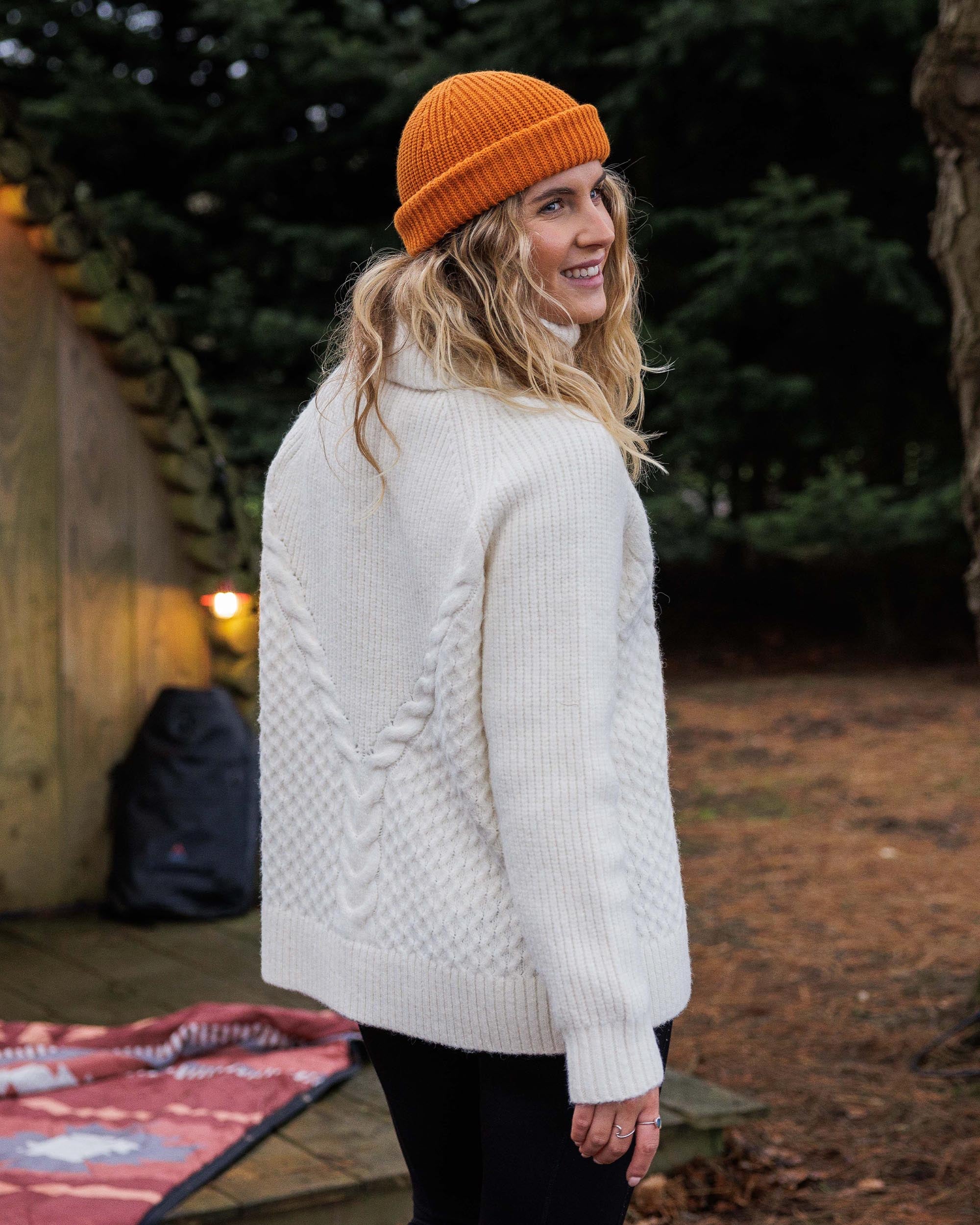 Snuggle Knitted Polo Neck - Off White - Image 6