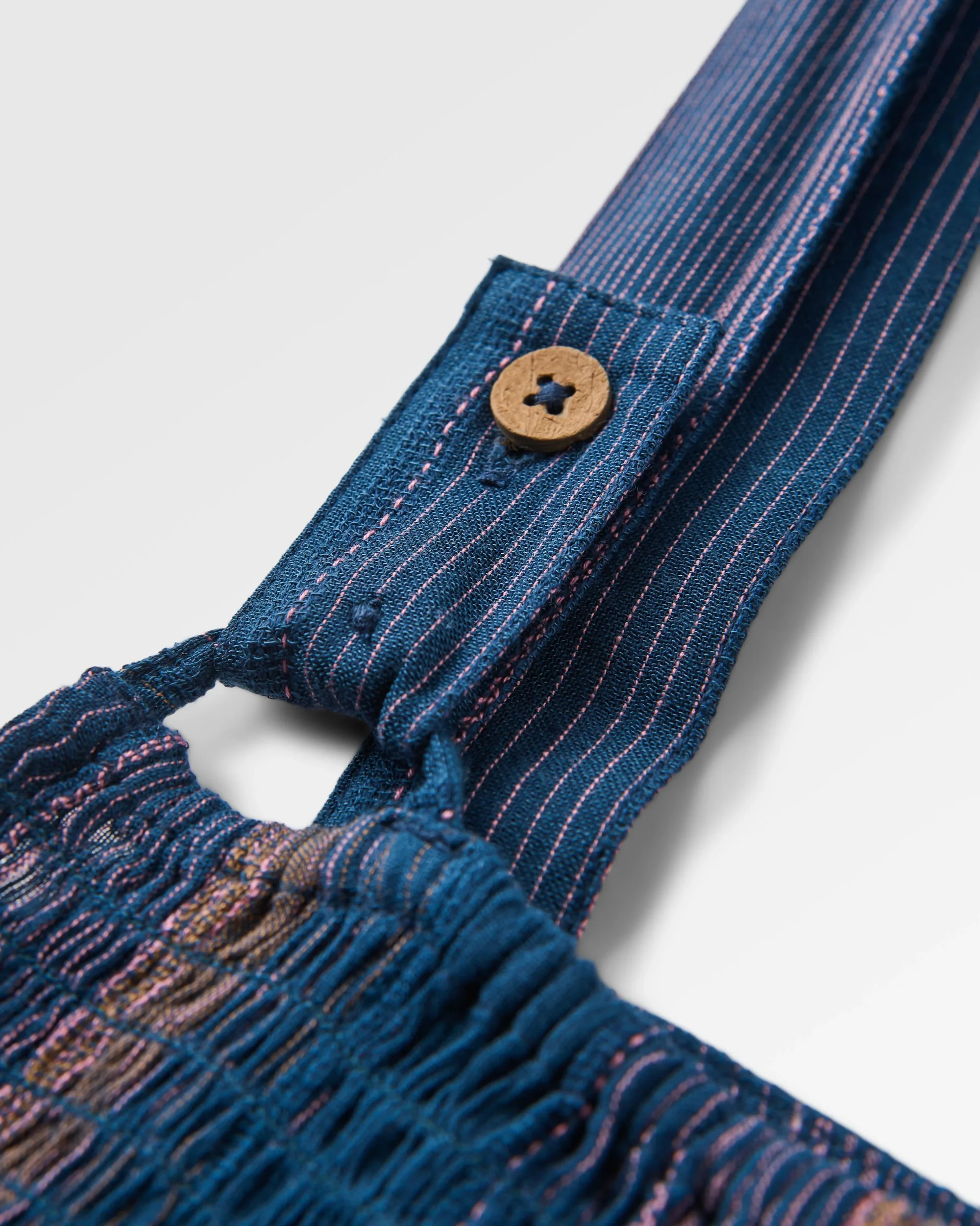 Soleis Woven Maxi Dress - Dark Denim Multi Stripe - Image 2