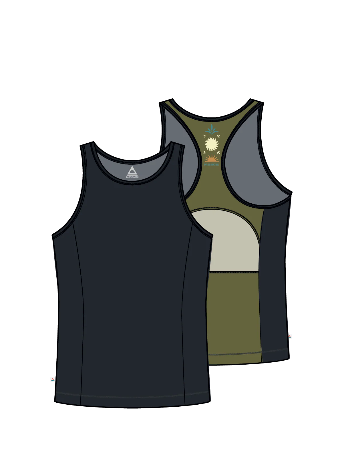 Solscape Active Vest  - Black/Clover - Image 6