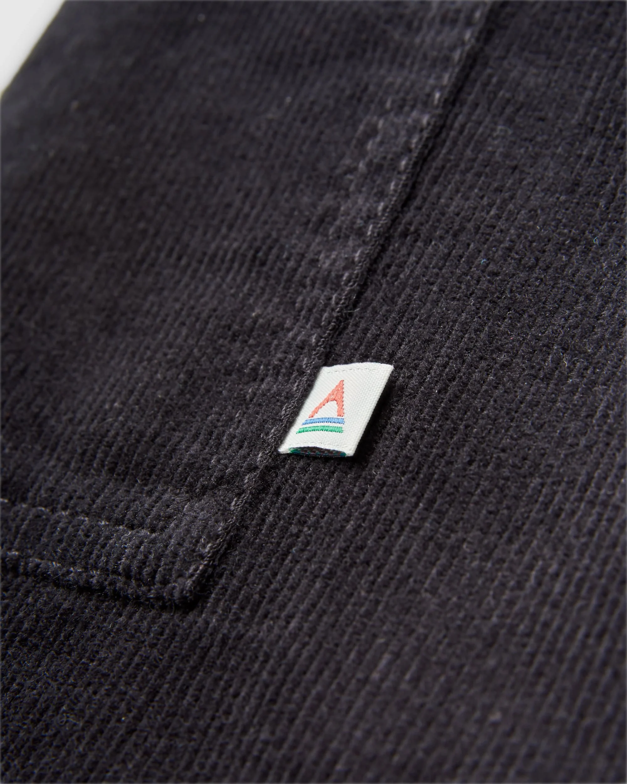 Someday Organic Cotton Corduroy Cropped Trouser - Black - Image 12