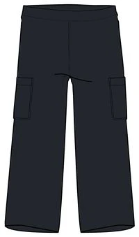 Someday Organic Cotton Corduroy Cropped Trouser - Black - Image 13