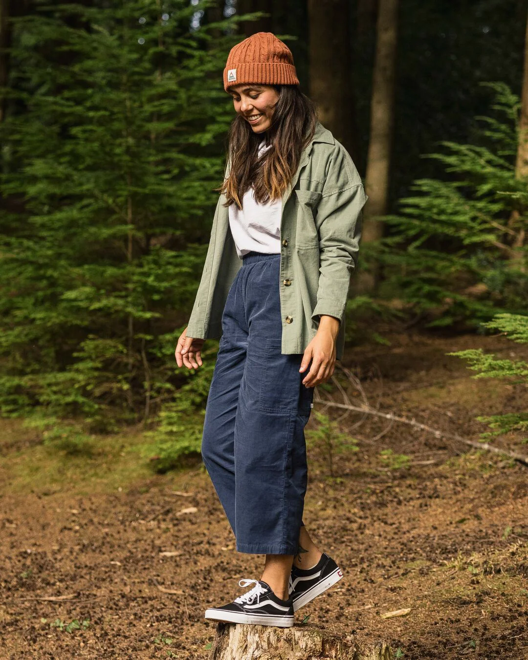Someday Organic Corduroy Trouser - Dark Denim - Image 9