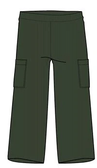 Someday Organic Cotton Corduroy Cropped Trouser - Fir Tree - Image 10