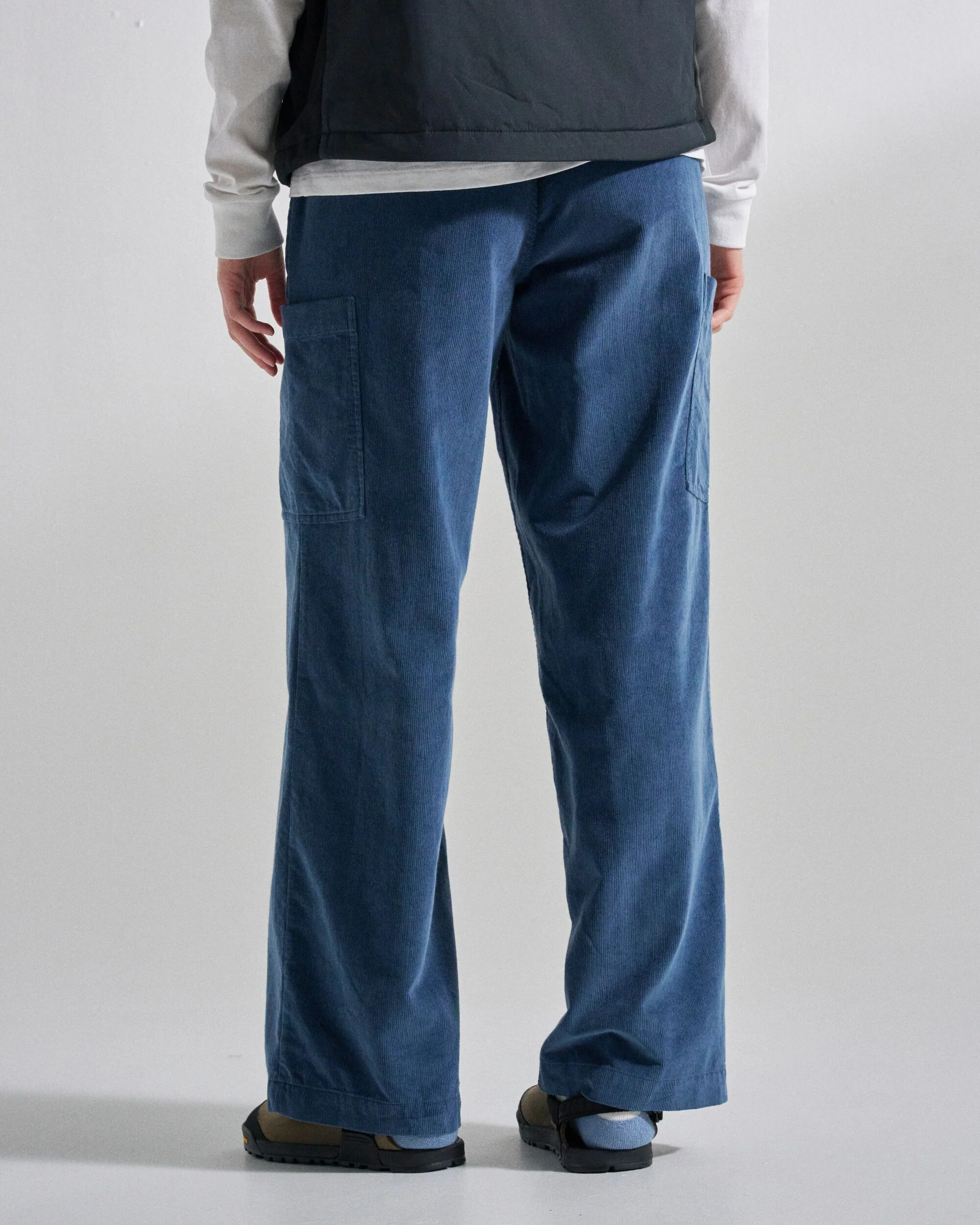 Someday Organic Cotton Corduroy Trouser - Dark Denim - Image 4