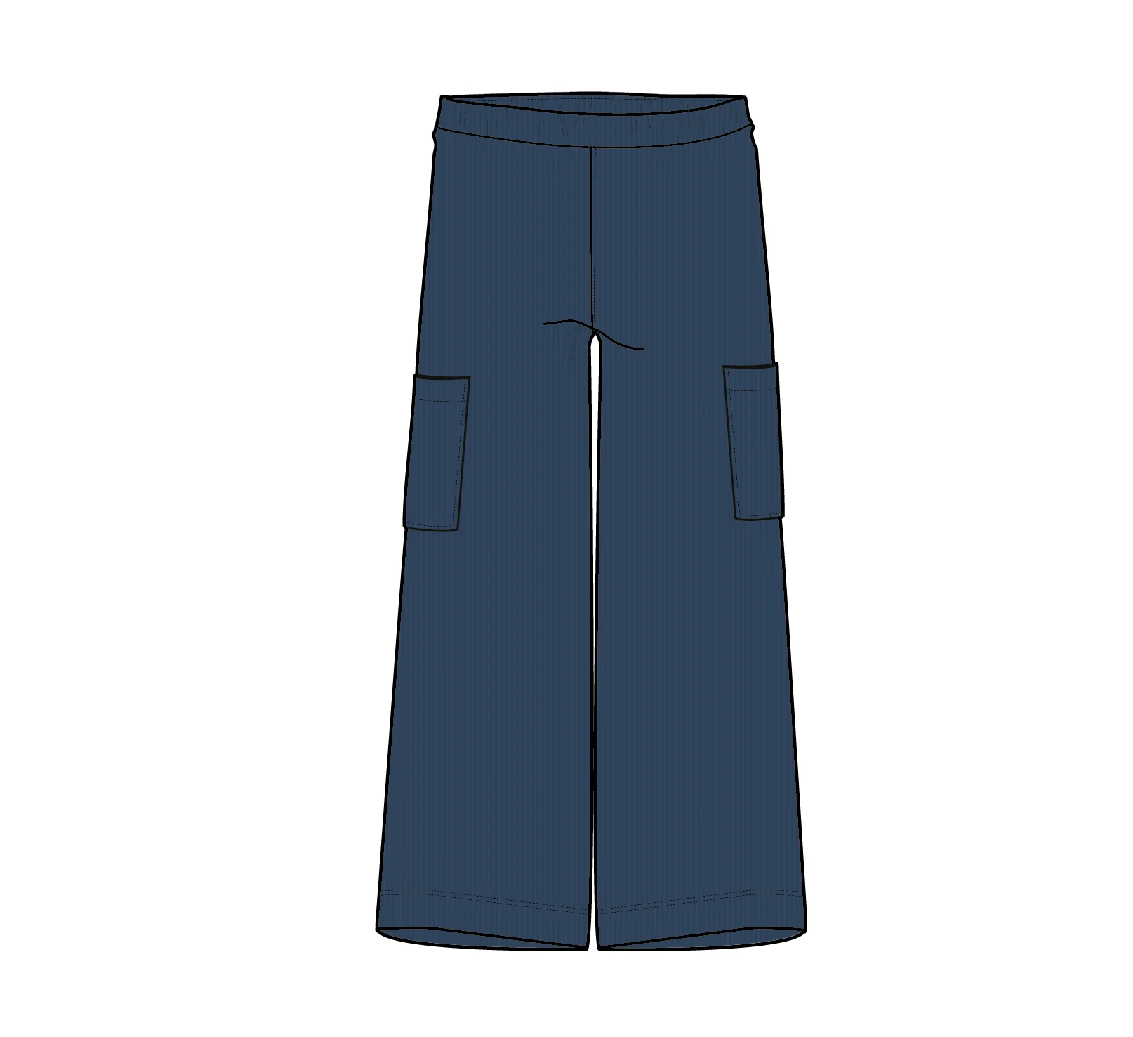 Someday Organic Cotton Corduroy Trouser - Dark Denim - Image 9