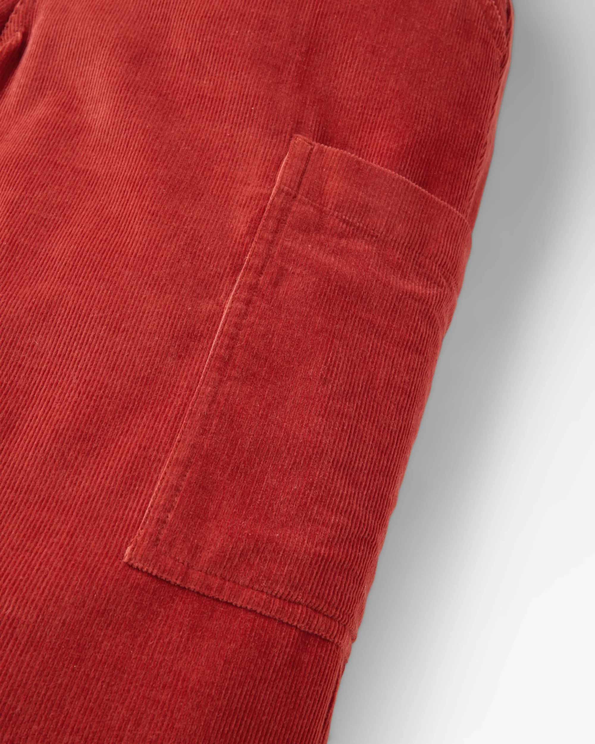 Someday Organic Cotton Corduroy Trouser - Red Ochre - Image 7