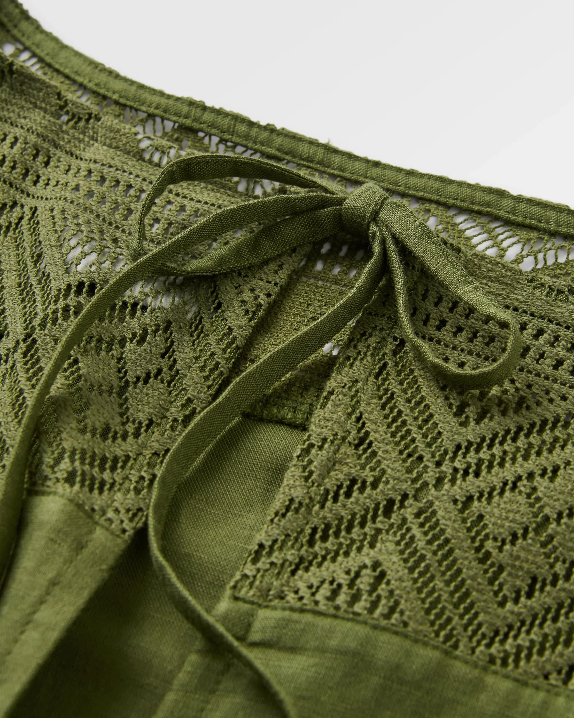 Sono Linen Beach Dress - Khaki - Image 2