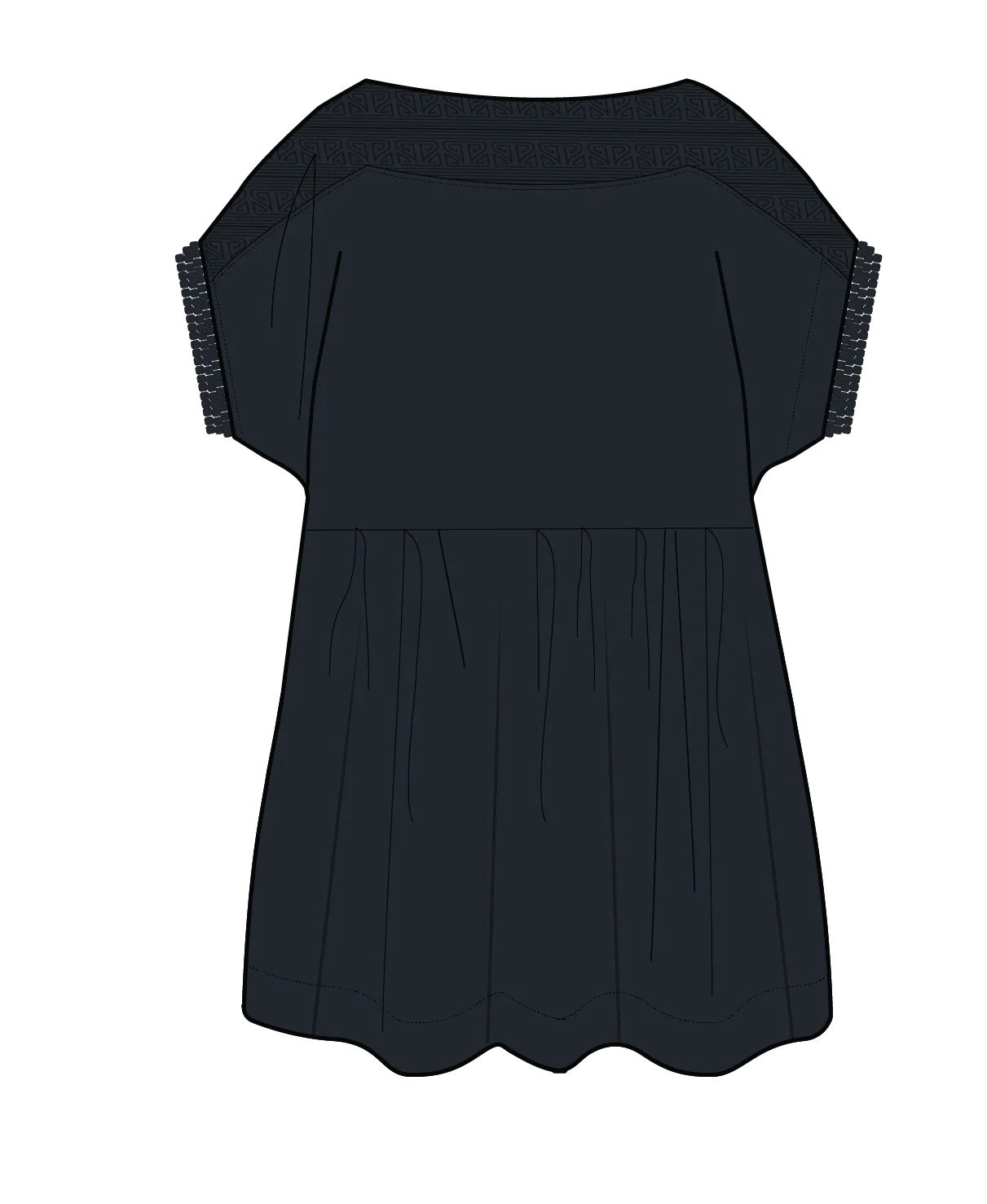 Sono Linen Beach Dress - Black - Image 12