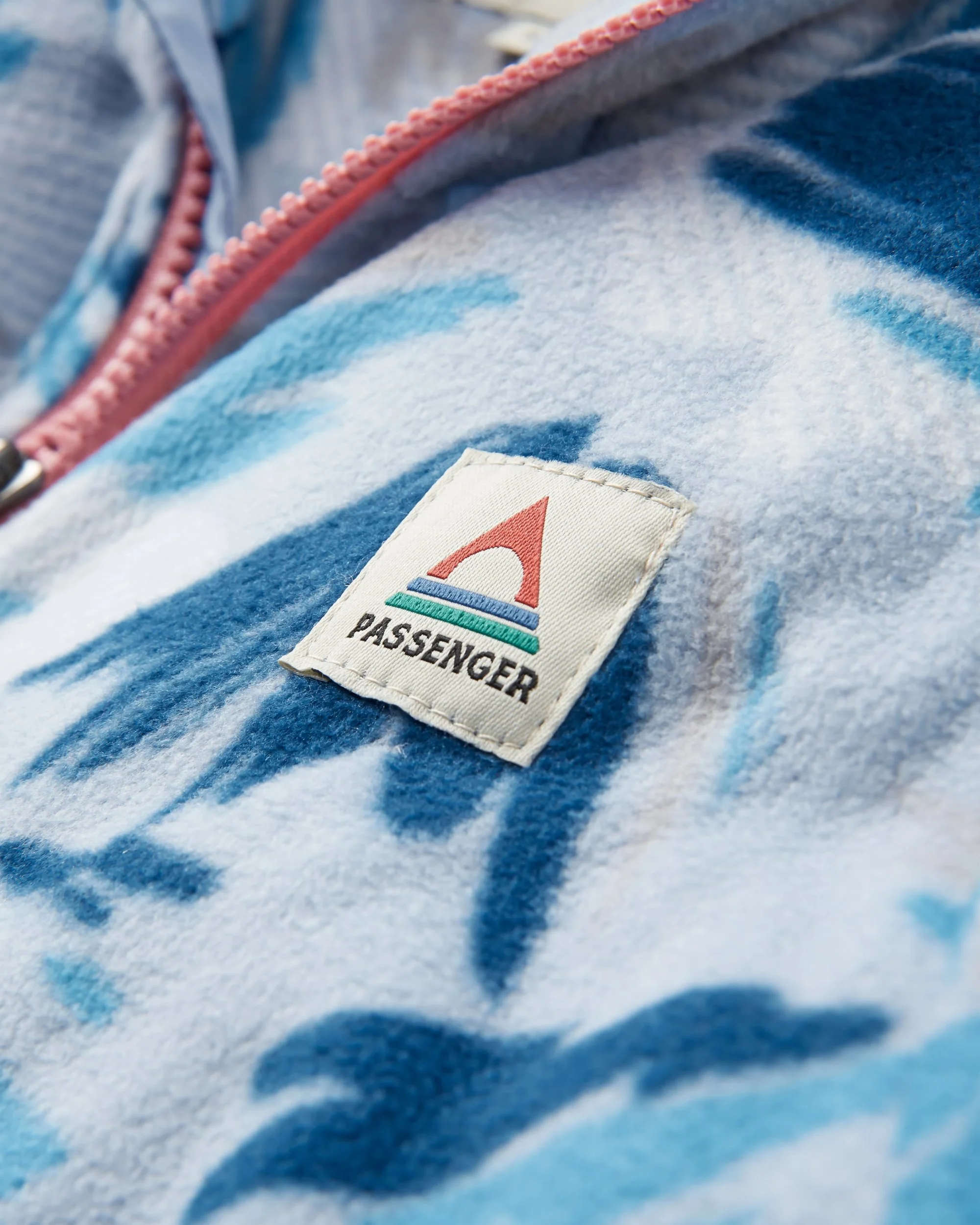 Sorrel Polar Fleece - Abstract Mountain Blue Fog - Image 3