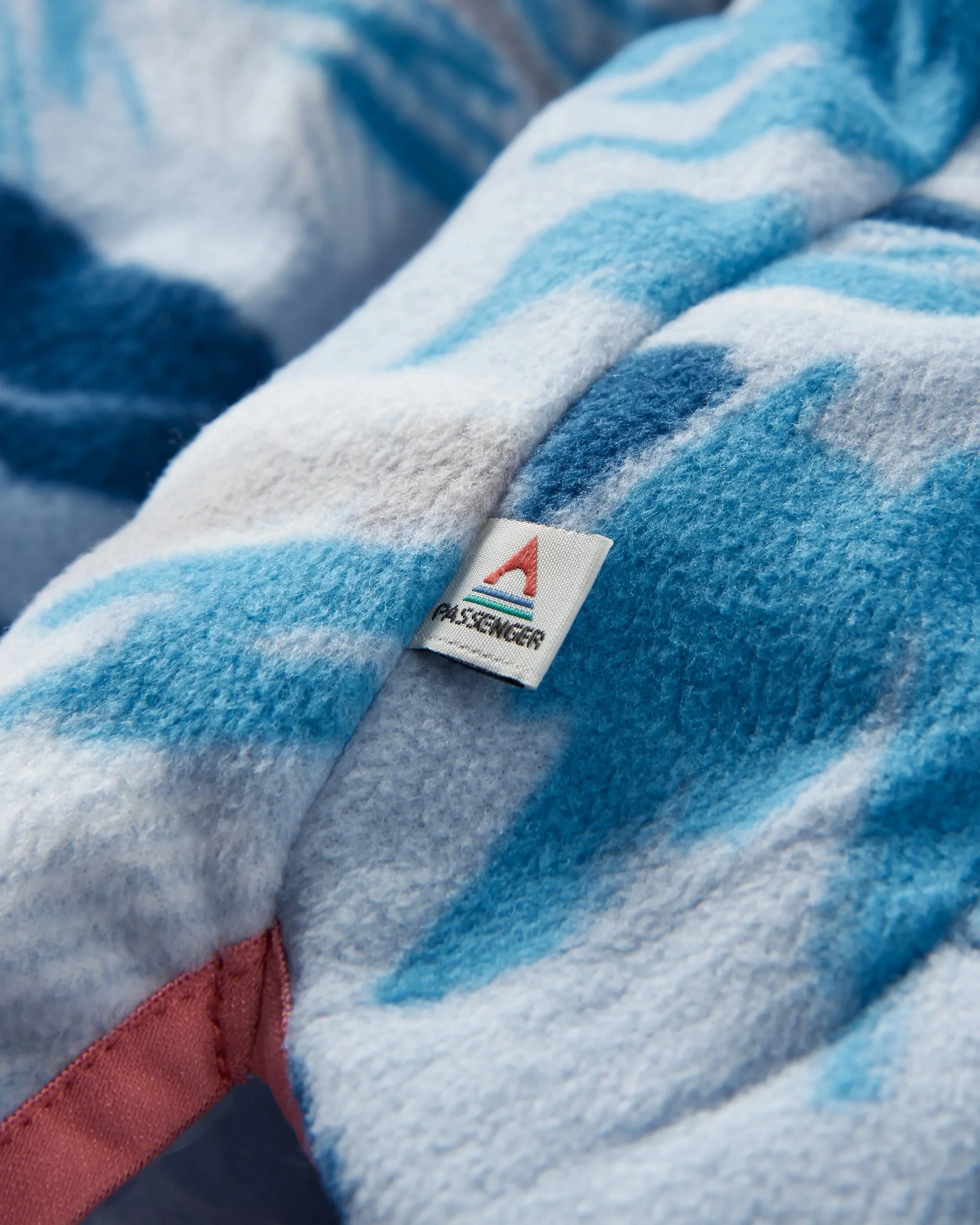 Sorrel Polar Fleece - Abstract Mountain Blue Fog - Image 7