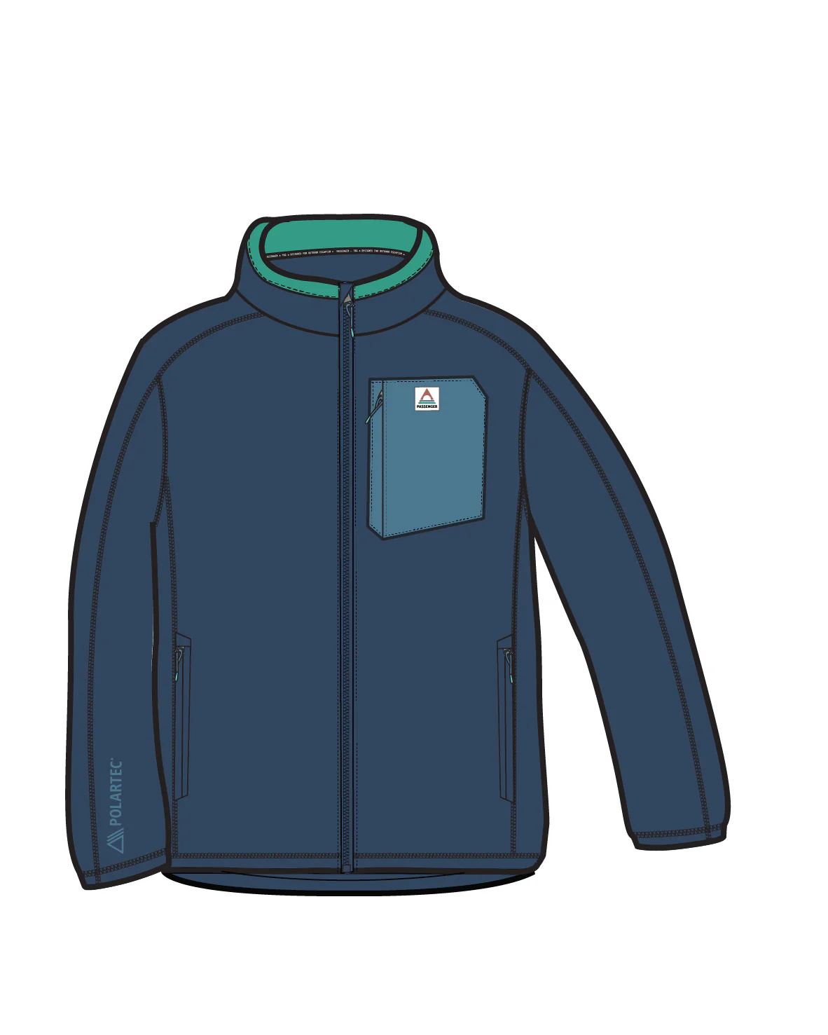 Stargazer Polartec® Fleece - Dark Denim - Image 11